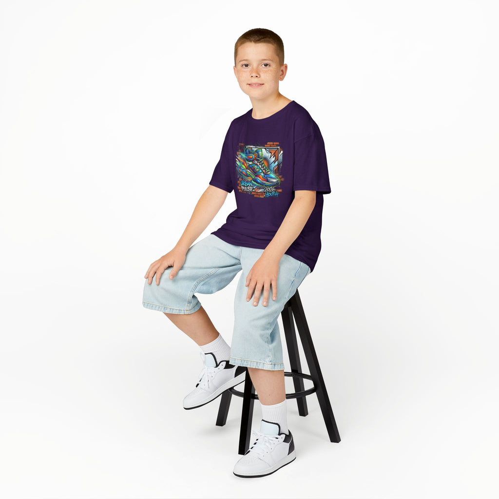 Kids Urban Trainer Tee — Graffiti Street Sneaker Design - 100% Cotton