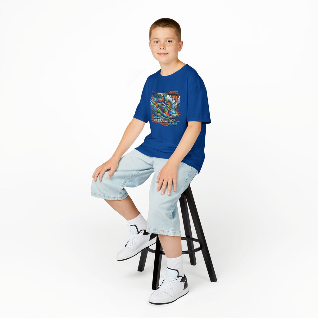 Kids Urban Trainer Tee — Graffiti Street Sneaker Design - 100% Cotton