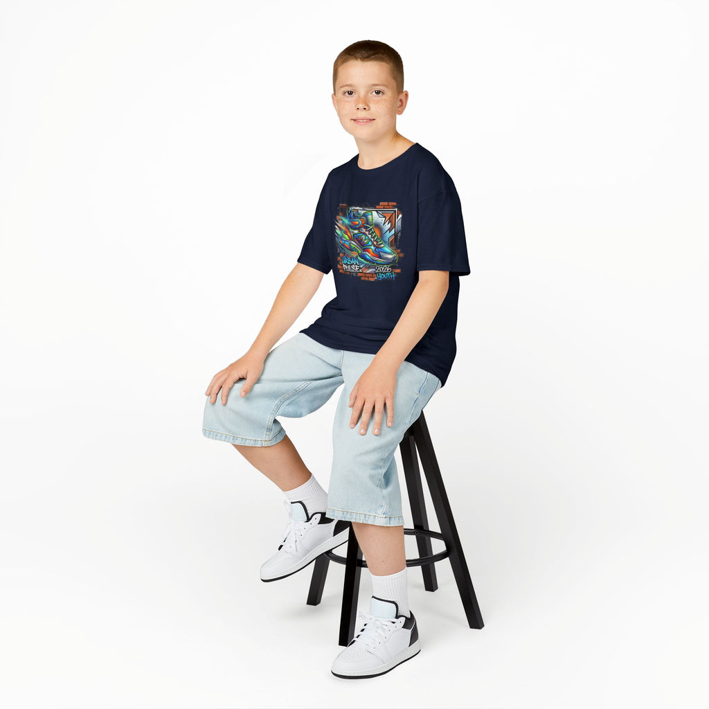Kids Urban Trainer Tee — Graffiti Street Sneaker Design - 100% Cotton