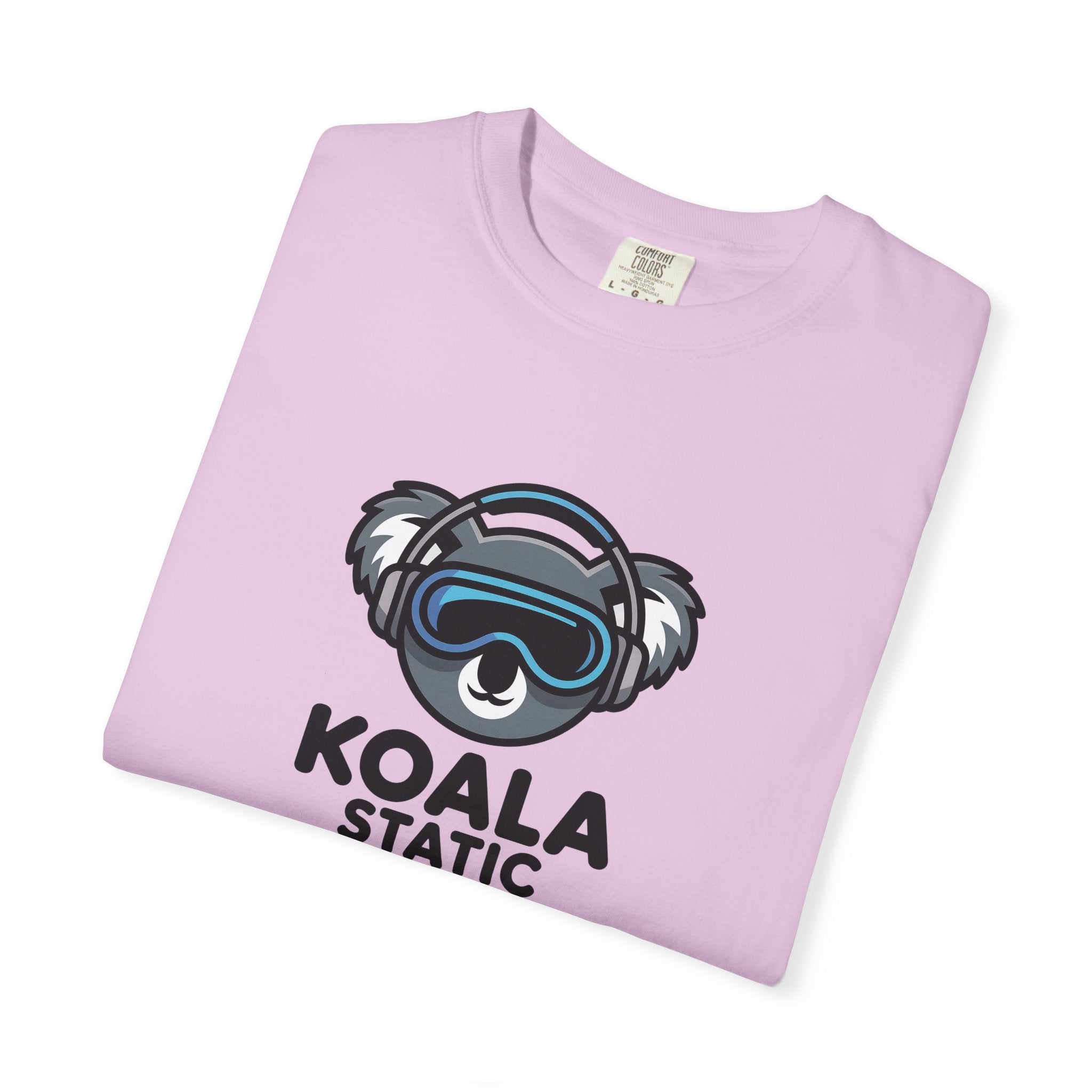 Koala Static Headphones Tee — Retro 90s Chill Graphic T-Shirt - 100% Cotton