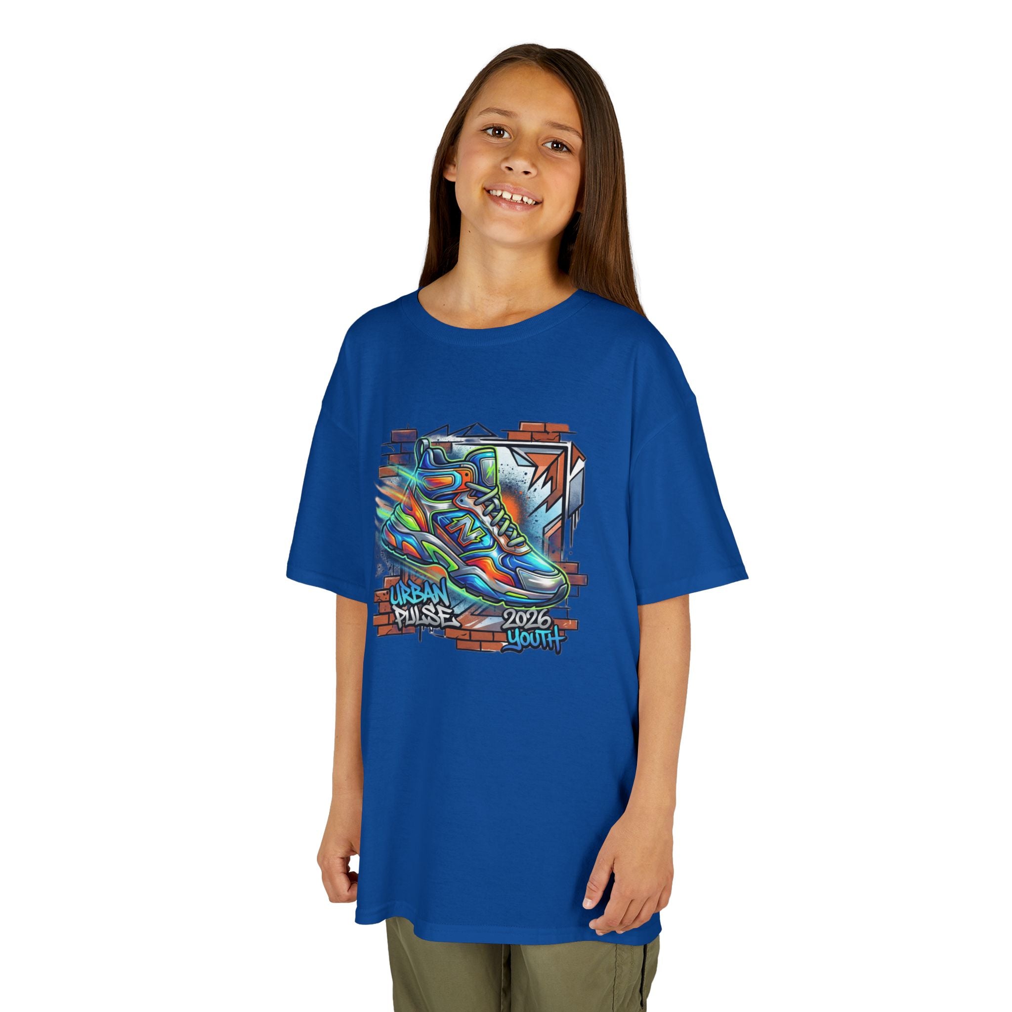Kids Urban Trainer Tee — Graffiti Street Sneaker Design - 100% Cotton