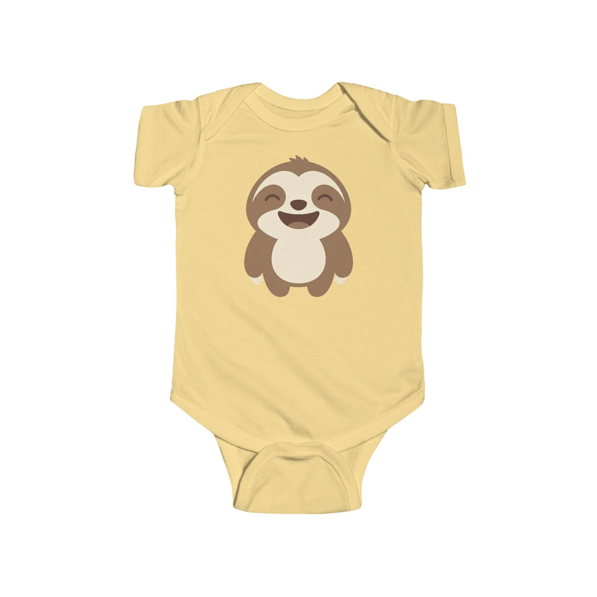 Cute Sloth Infant Bodysuit - Adorable Baby One-Piece - 100% Cotton