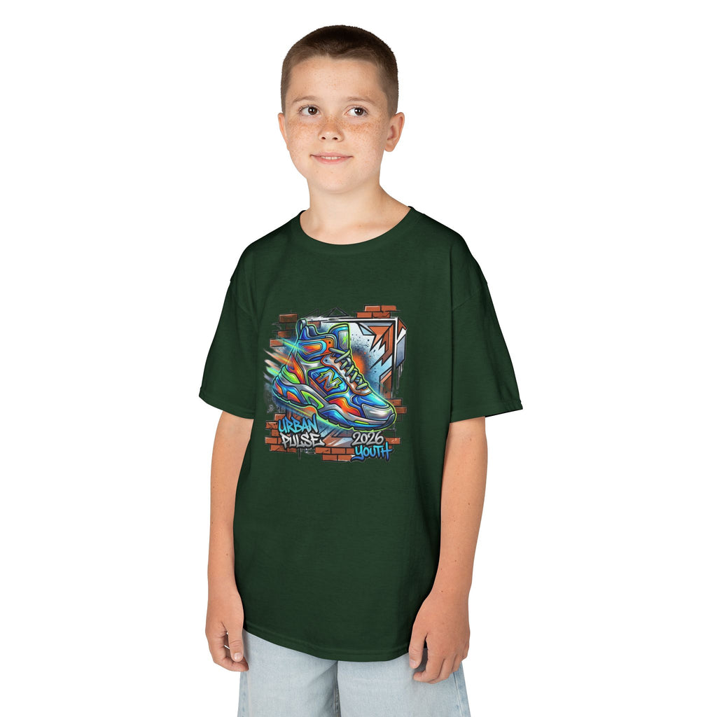 Kids Urban Trainer Tee — Graffiti Street Sneaker Design - 100% Cotton