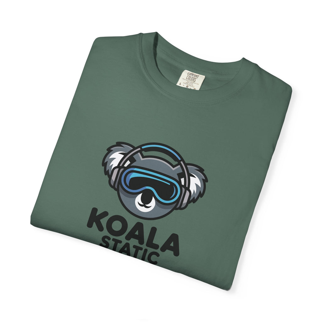 Koala Static Headphones Tee — Retro 90s Chill Graphic T-Shirt - 100% Cotton