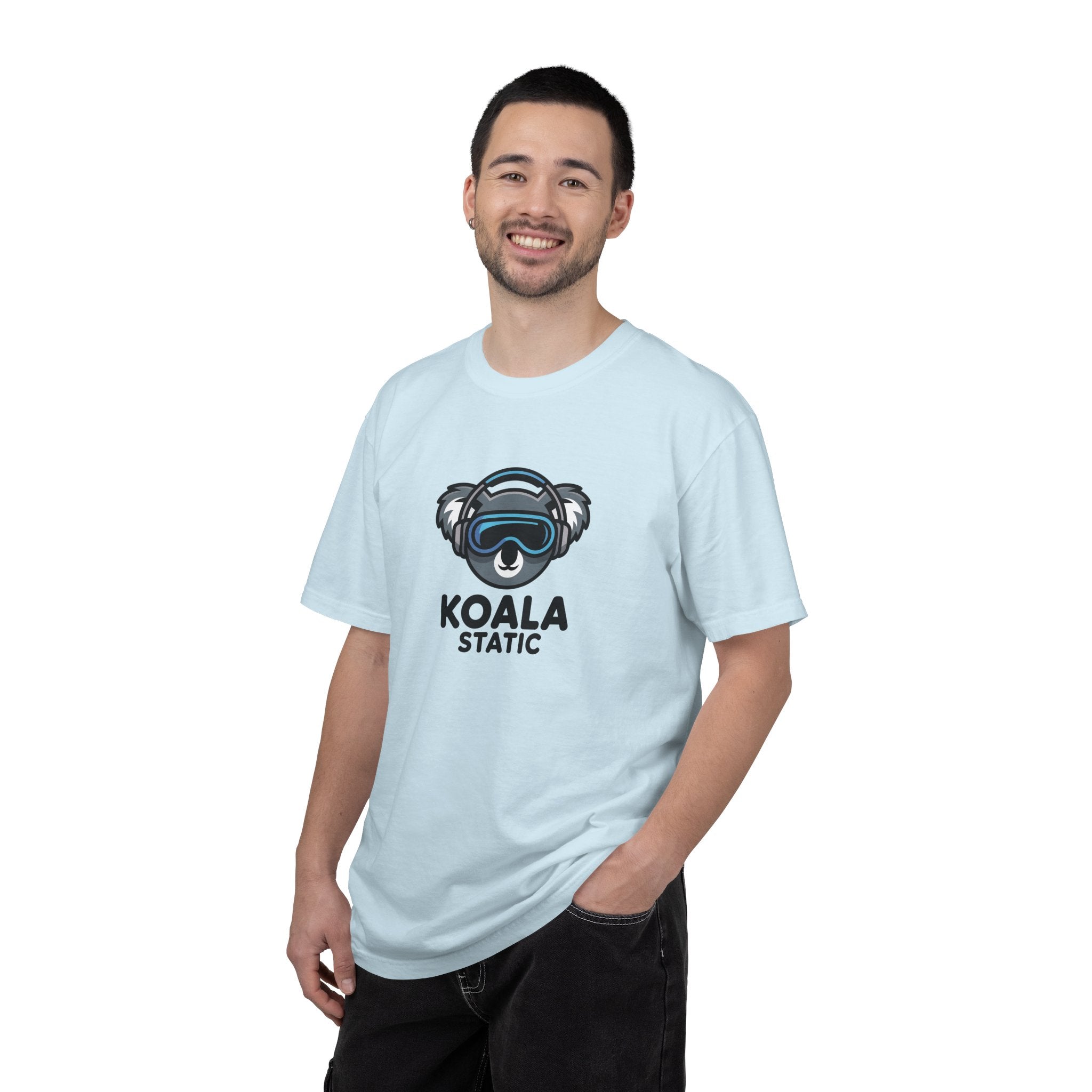 Koala Static Headphones Tee — Retro 90s Chill Graphic T-Shirt - 100% Cotton