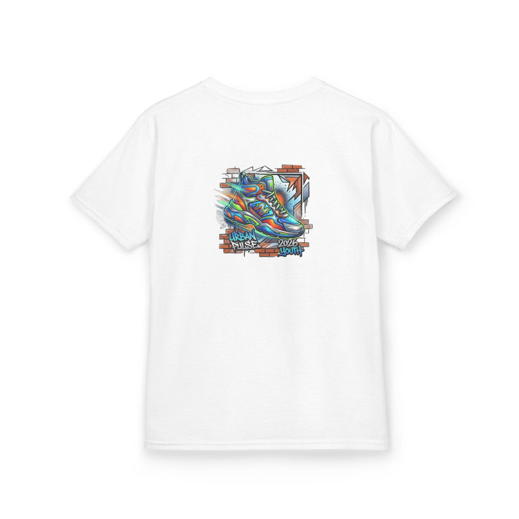 Kids Urban Trainer Tee — Graffiti Street Sneaker Design - 100% Cotton