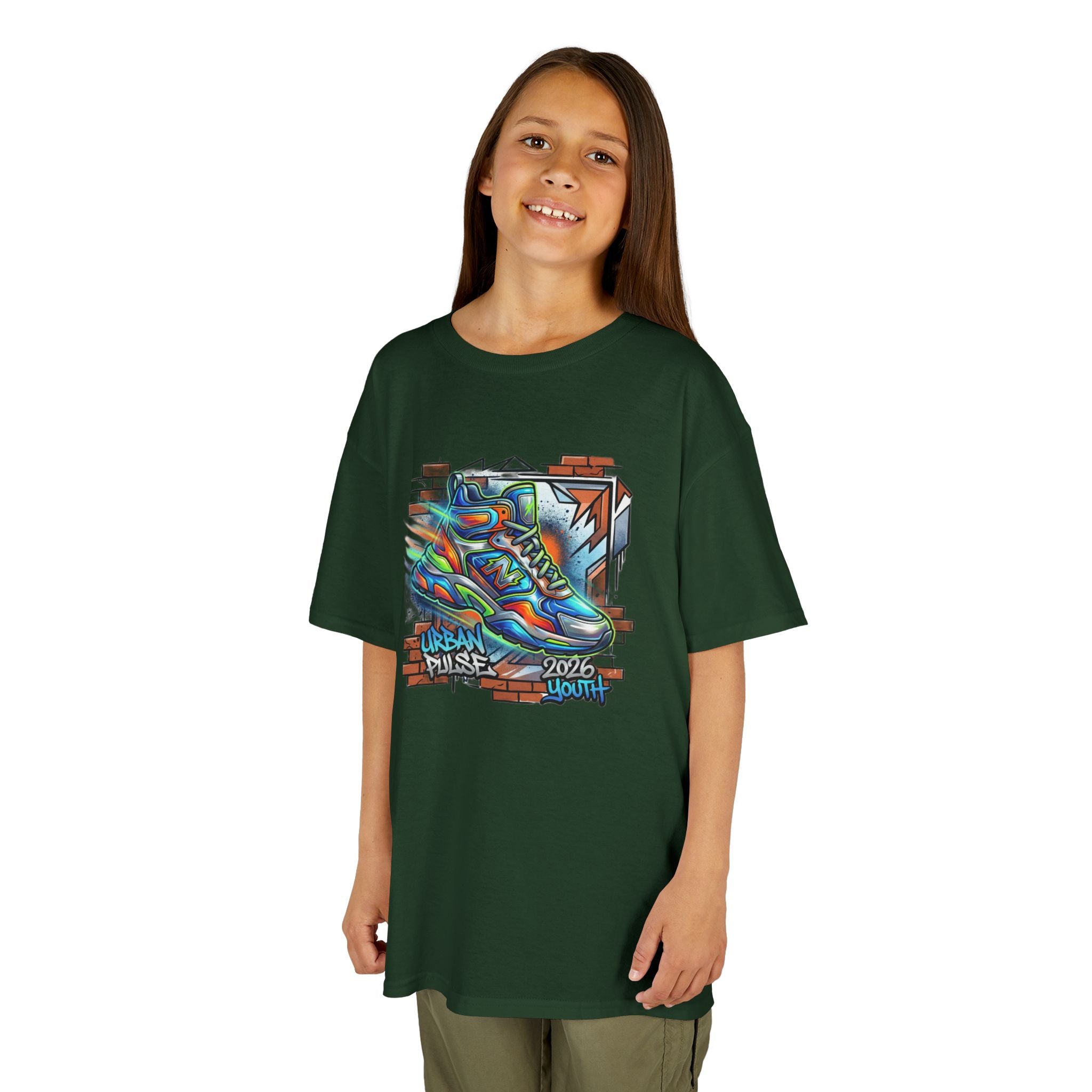 Kids Urban Trainer Tee — Graffiti Street Sneaker Design - 100% Cotton
