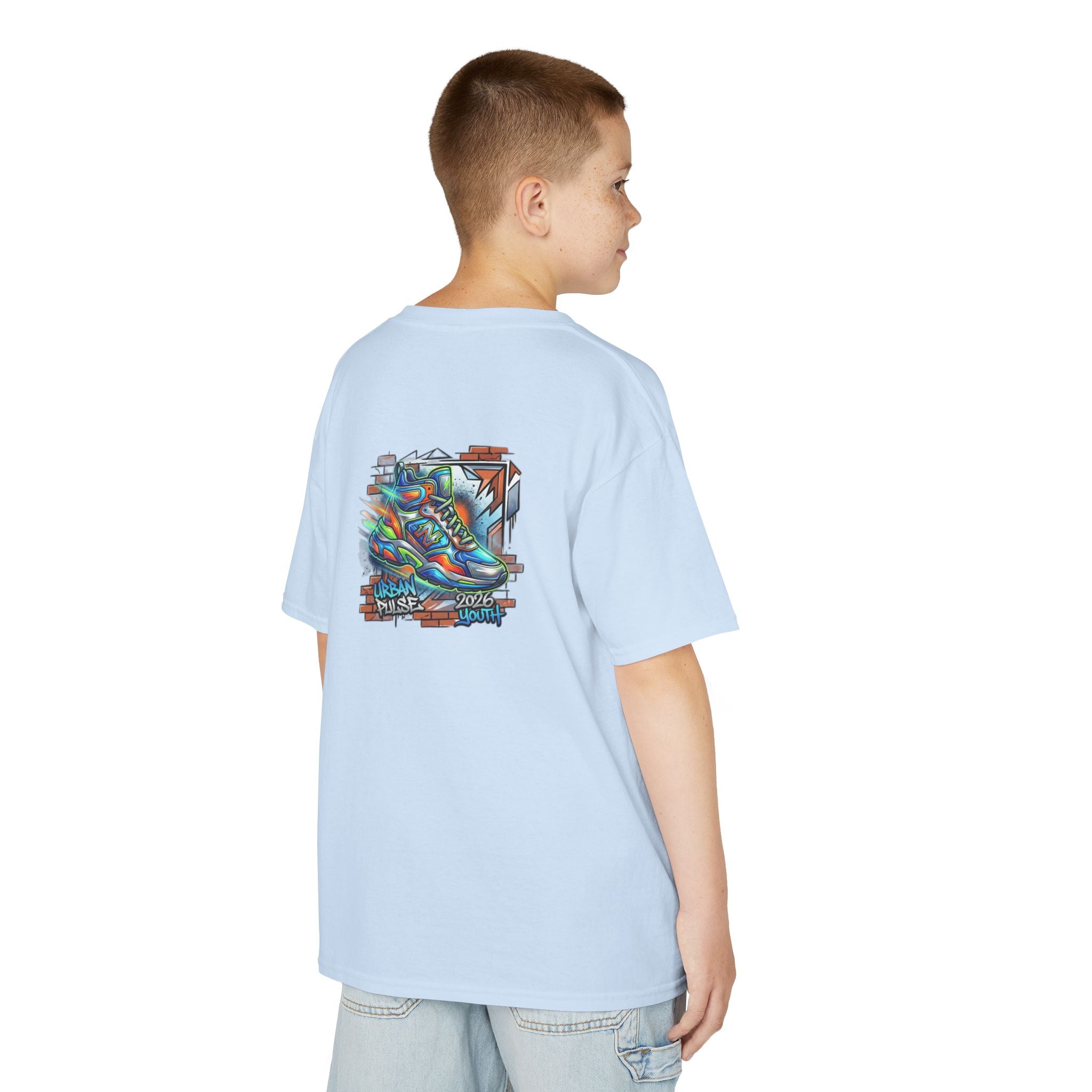 Kids Urban Trainer Tee — Graffiti Street Sneaker Design - 100% Cotton