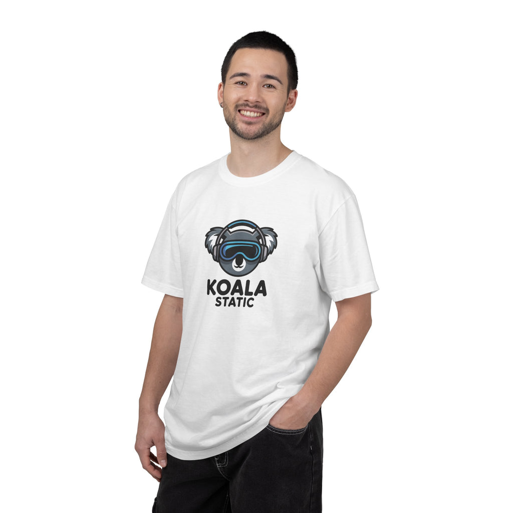 Koala Static Headphones Tee — Retro 90s Chill Graphic T-Shirt - 100% Cotton