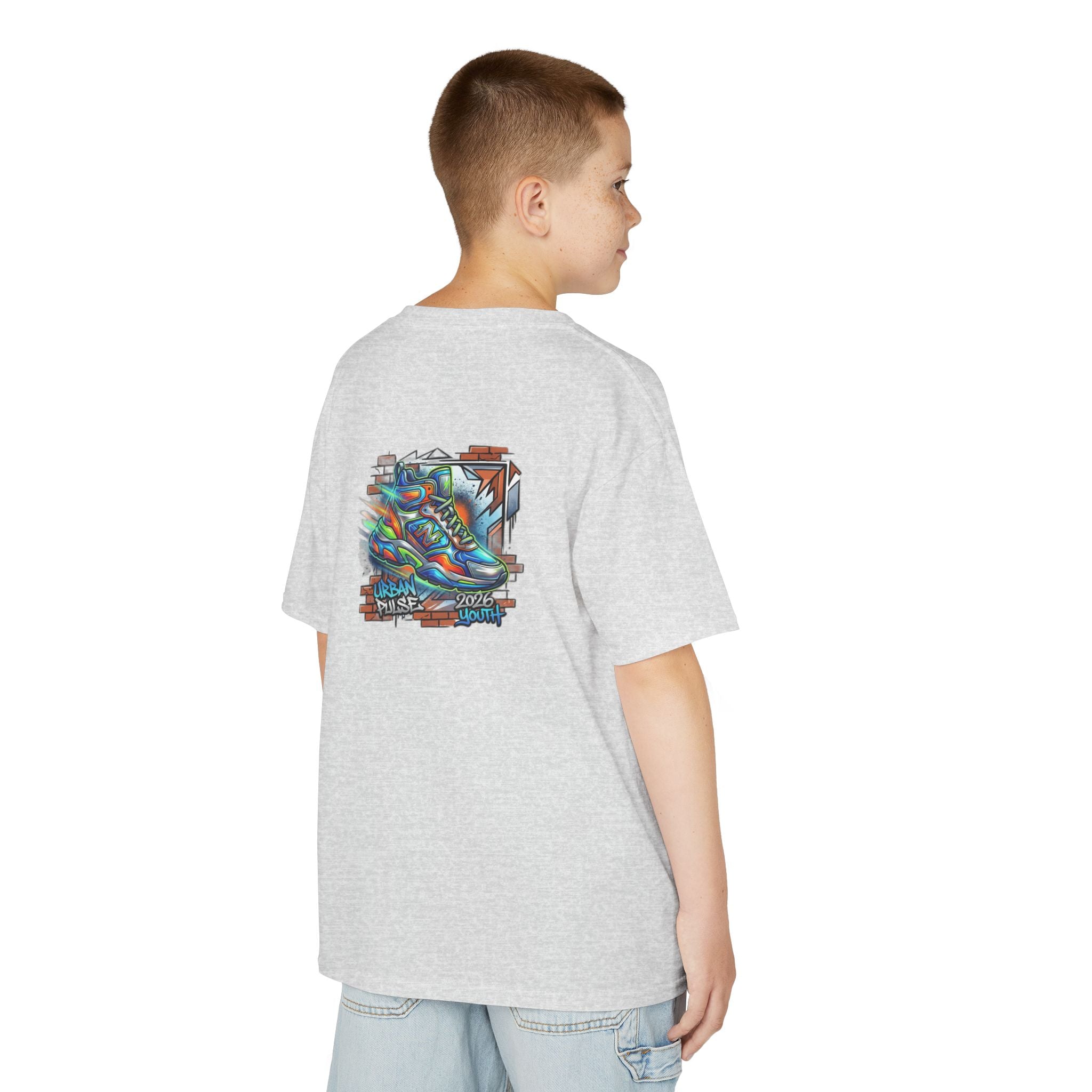 Kids Urban Trainer Tee — Graffiti Street Sneaker Design - 100% Cotton