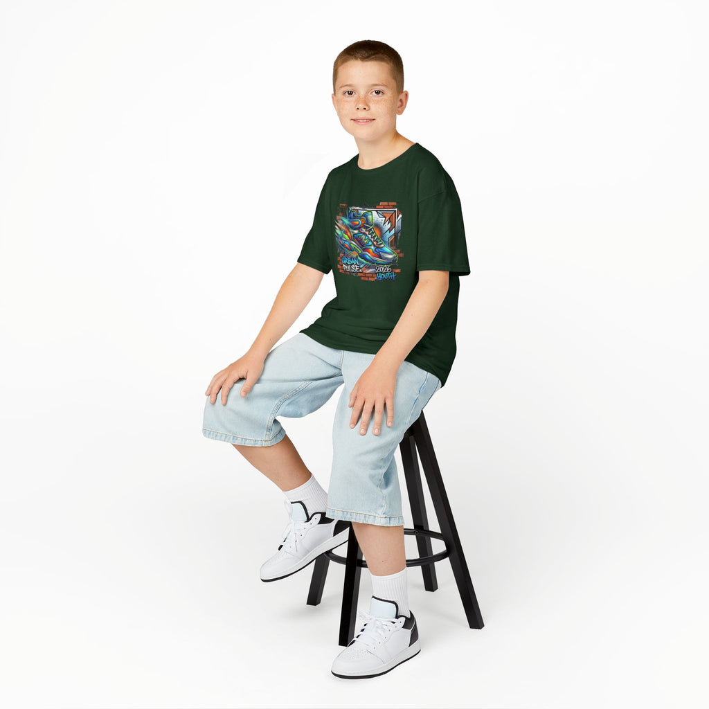 Kids Urban Trainer Tee — Graffiti Street Sneaker Design - 100% Cotton