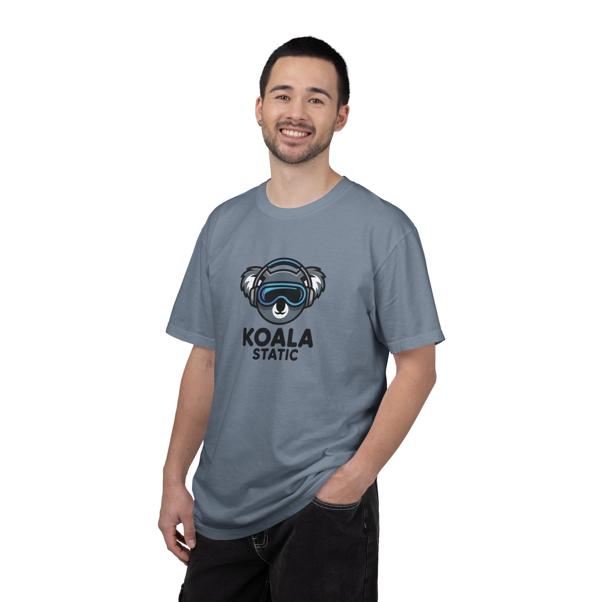 Koala Static Headphones Tee — Retro 90s Chill Graphic T-Shirt - 100% Cotton