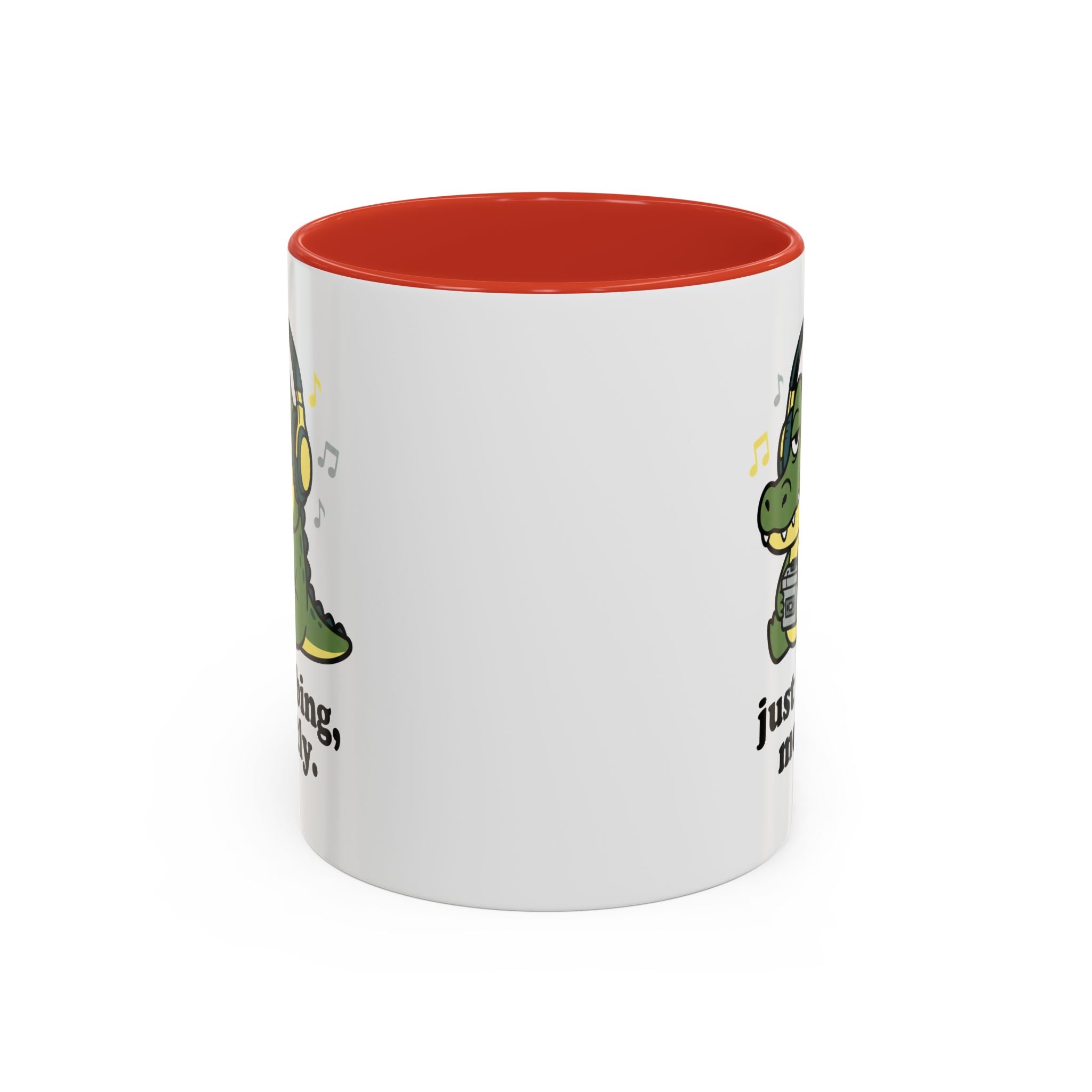 Just Vibing Mostly Mug - Cute Alligator Coffee Cup (11/15oz)