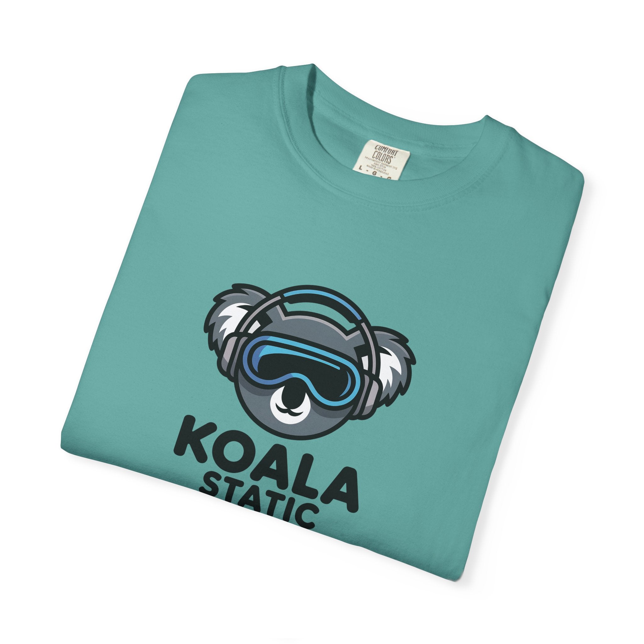 Koala Static Headphones Tee — Retro 90s Chill Graphic T-Shirt - 100% Cotton