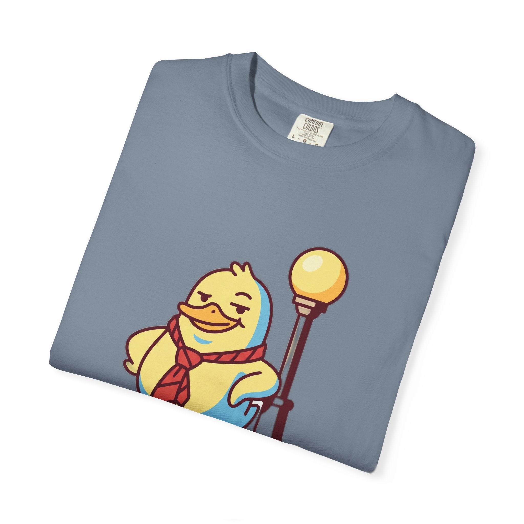 Duck Off T-Shirt — Kawaii Cheeky Duck in Red Tie - 100% Cotton