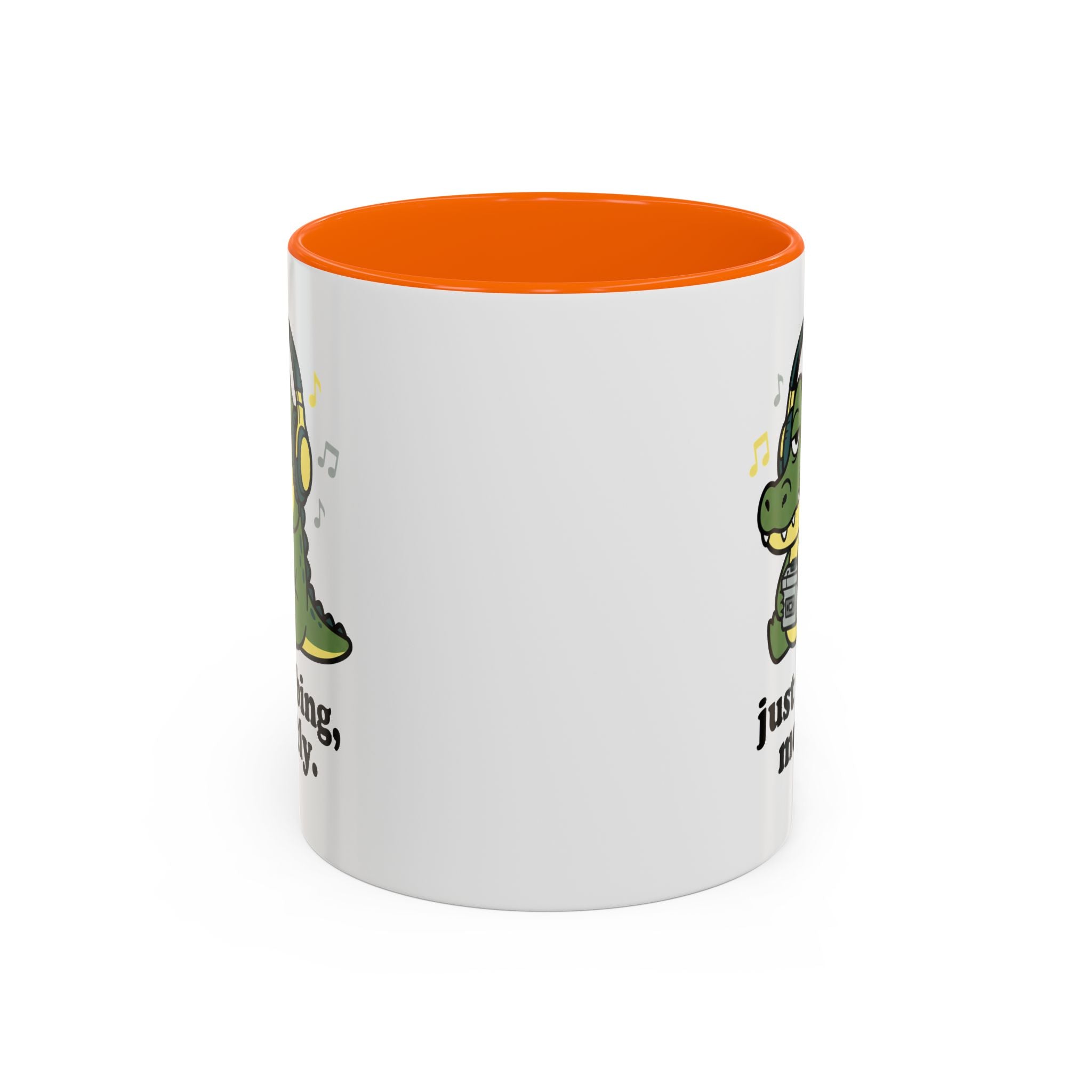 Just Vibing Mostly Mug - Cute Alligator Coffee Cup (11/15oz)