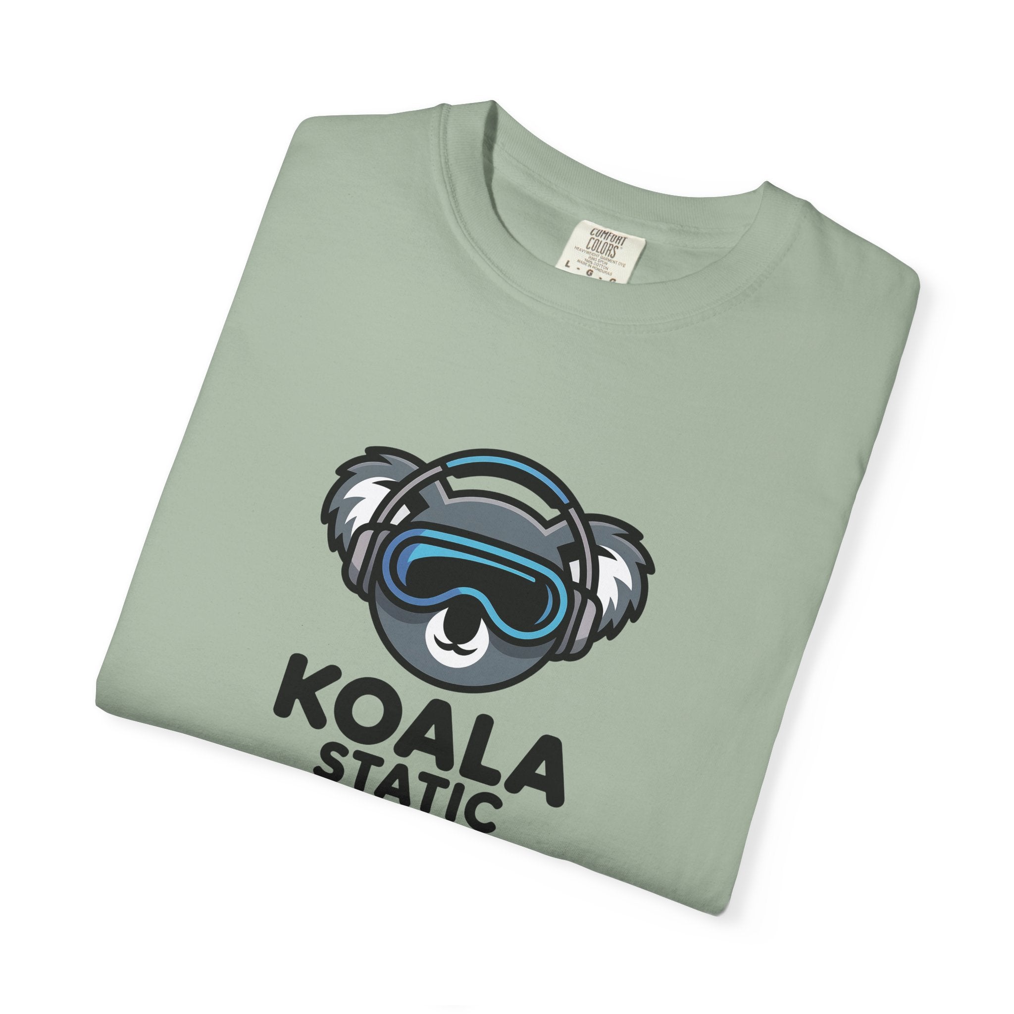 Koala Static Headphones Tee — Retro 90s Chill Graphic T-Shirt - 100% Cotton