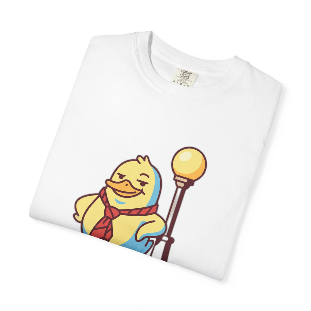 Duck Off T-Shirt — Kawaii Cheeky Duck in Red Tie - 100% Cotton