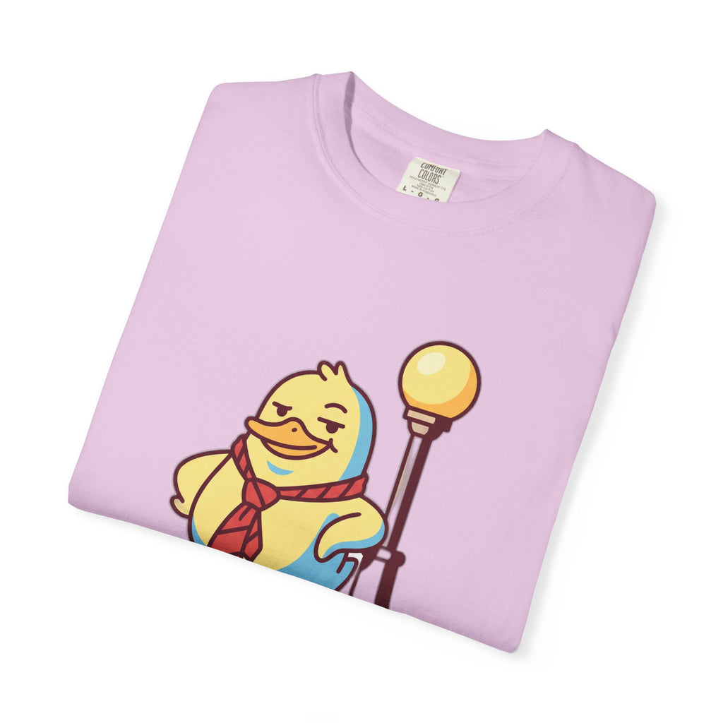 Duck Off T-Shirt — Kawaii Cheeky Duck in Red Tie - 100% Cotton