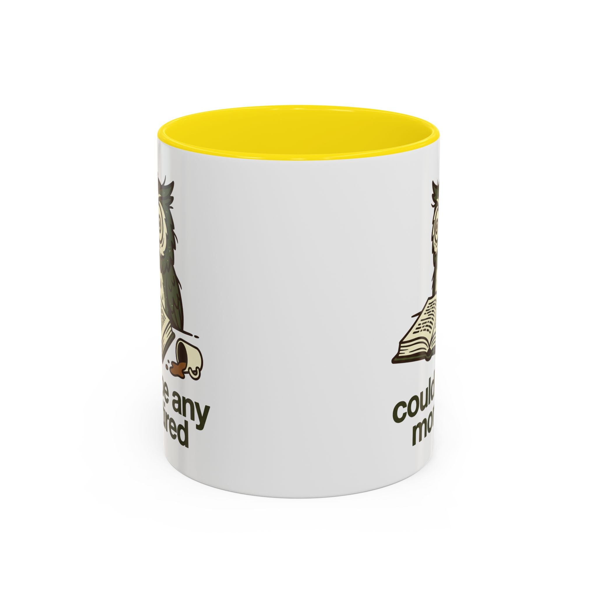 Could I Be Any More Tired Owl Coffee Mug — Funny Tired Owl Ceramic Accent Mug (11/15oz)