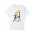 Duck Off T-Shirt — Kawaii Cheeky Duck in Red Tie - 100% Cotton