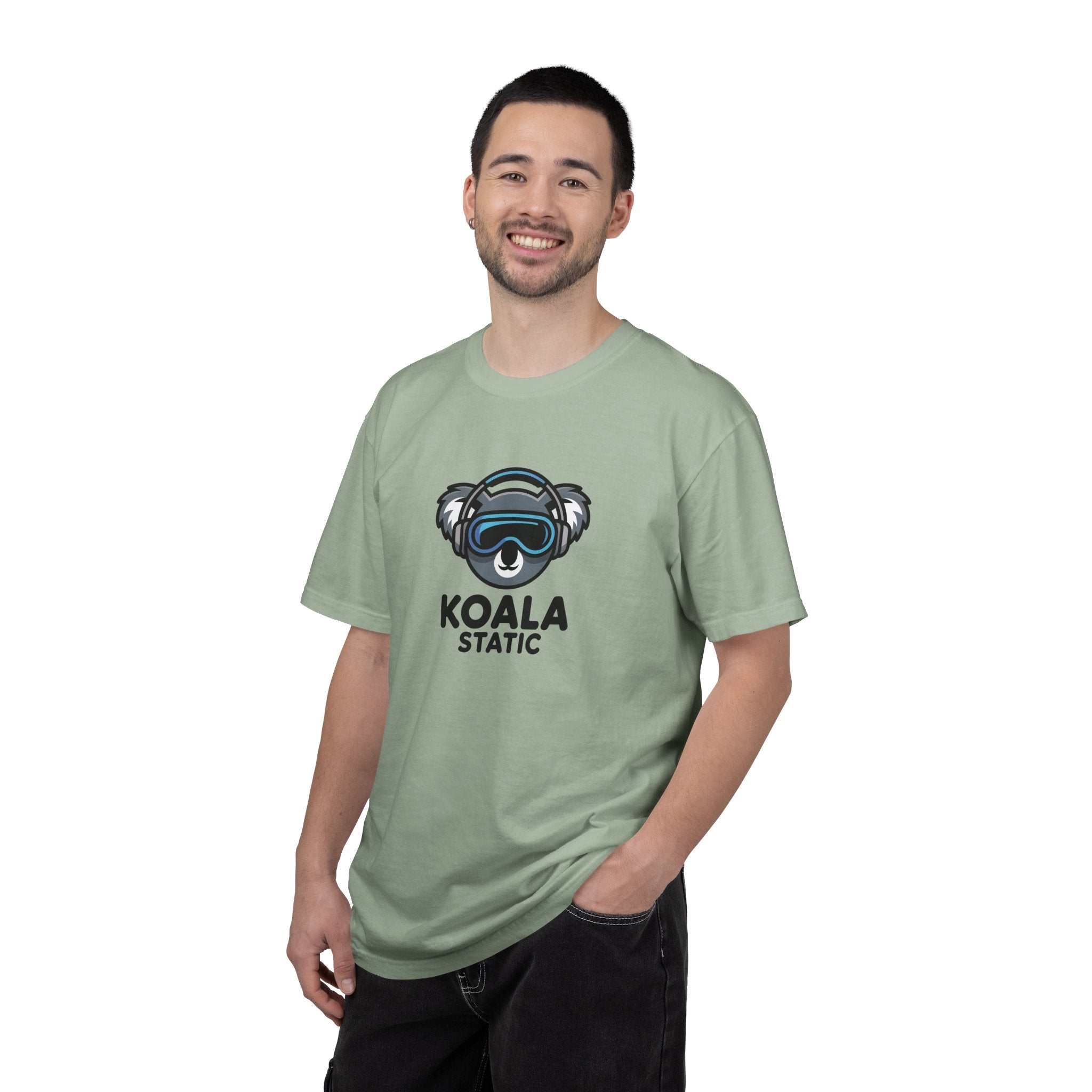 Koala Static Headphones Tee — Retro 90s Chill Graphic T-Shirt - 100% Cotton