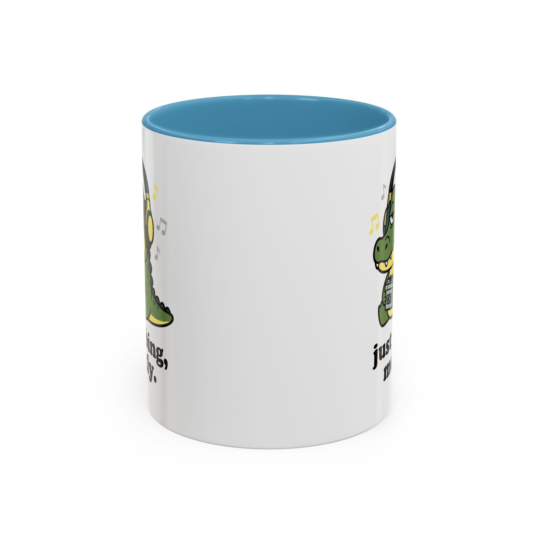 Just Vibing Mostly Mug - Cute Alligator Coffee Cup (11/15oz)