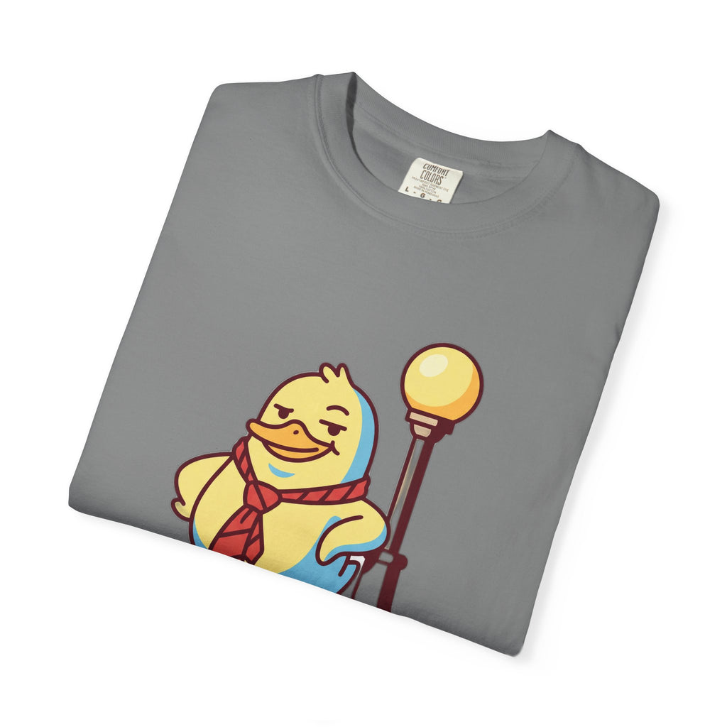 Duck Off T-Shirt — Kawaii Cheeky Duck in Red Tie - 100% Cotton