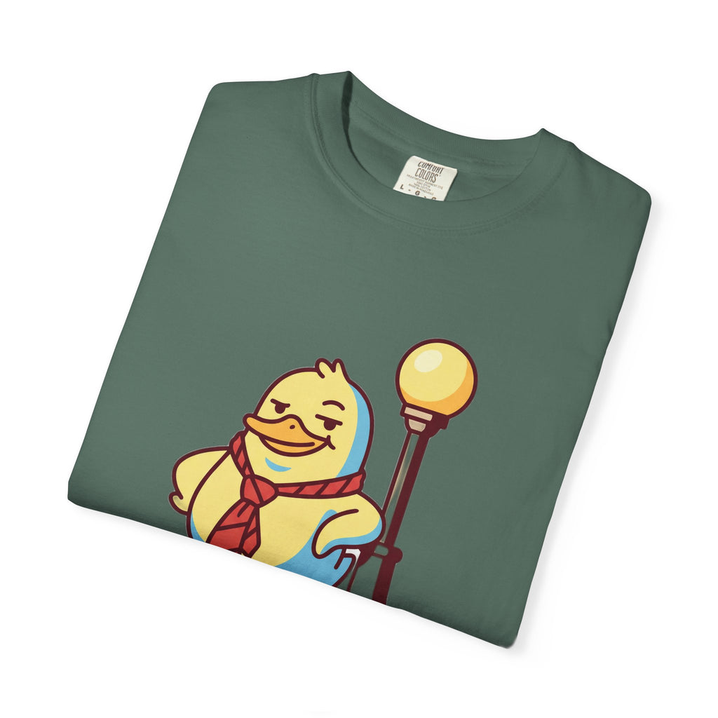 Duck Off T-Shirt — Kawaii Cheeky Duck in Red Tie - 100% Cotton