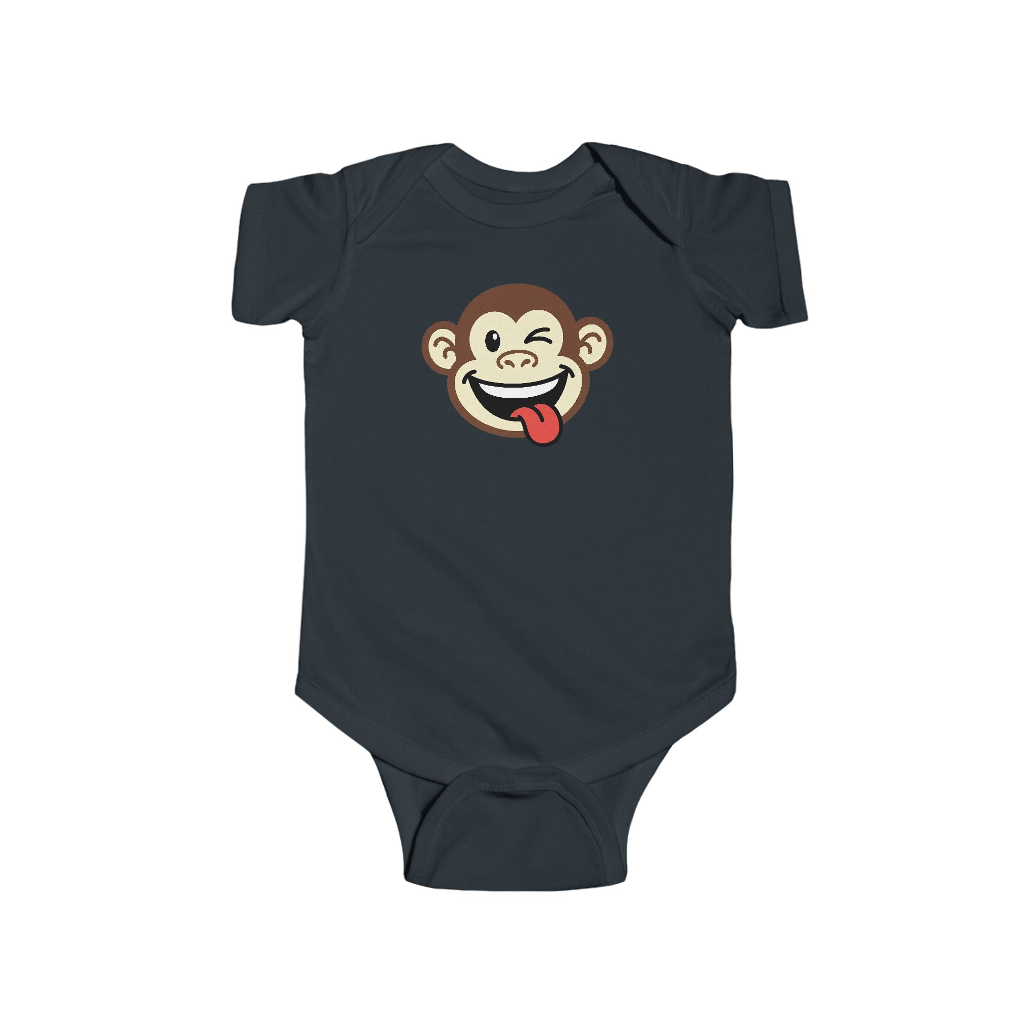 Cheeky Monkey Infant Bodysuit – Cute Tongue-Out Monkey Baby Onesie