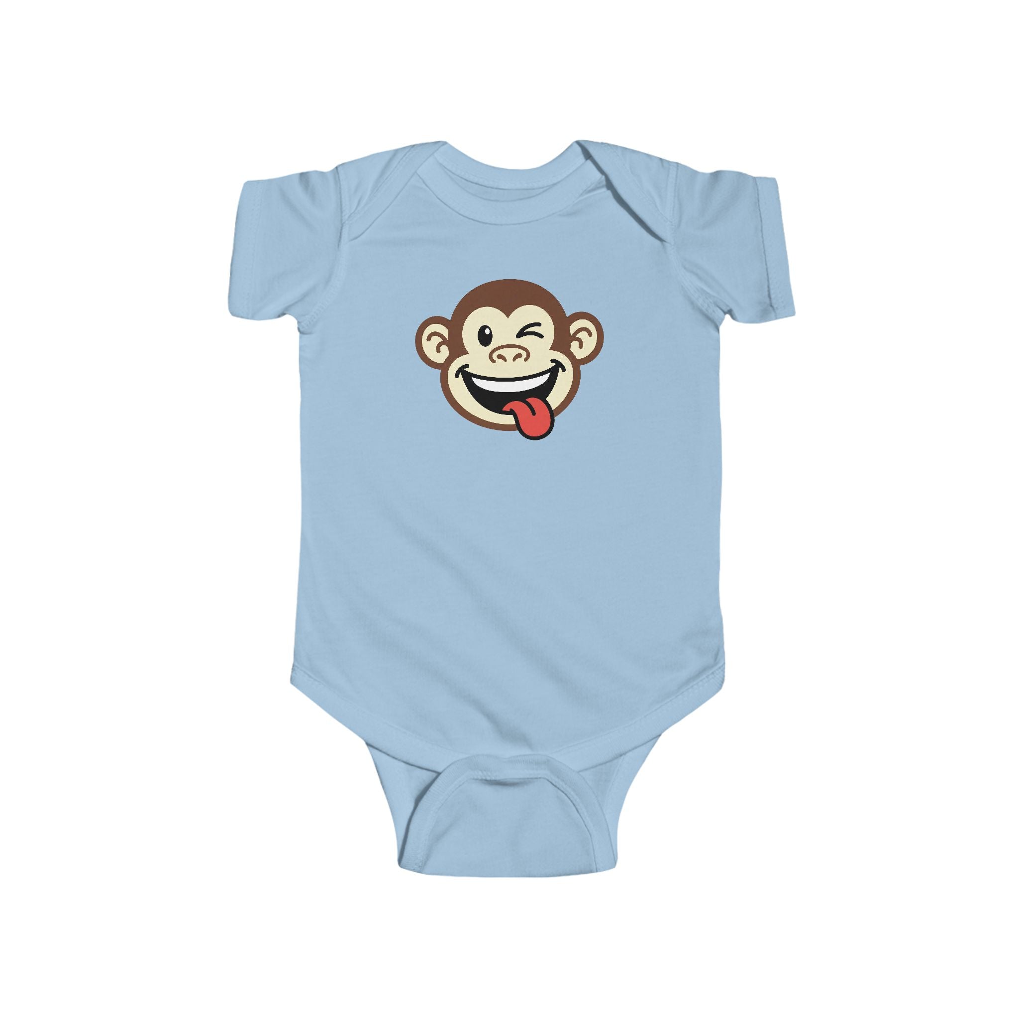 Cheeky Monkey Infant Bodysuit – Cute Tongue-Out Monkey Baby Onesie