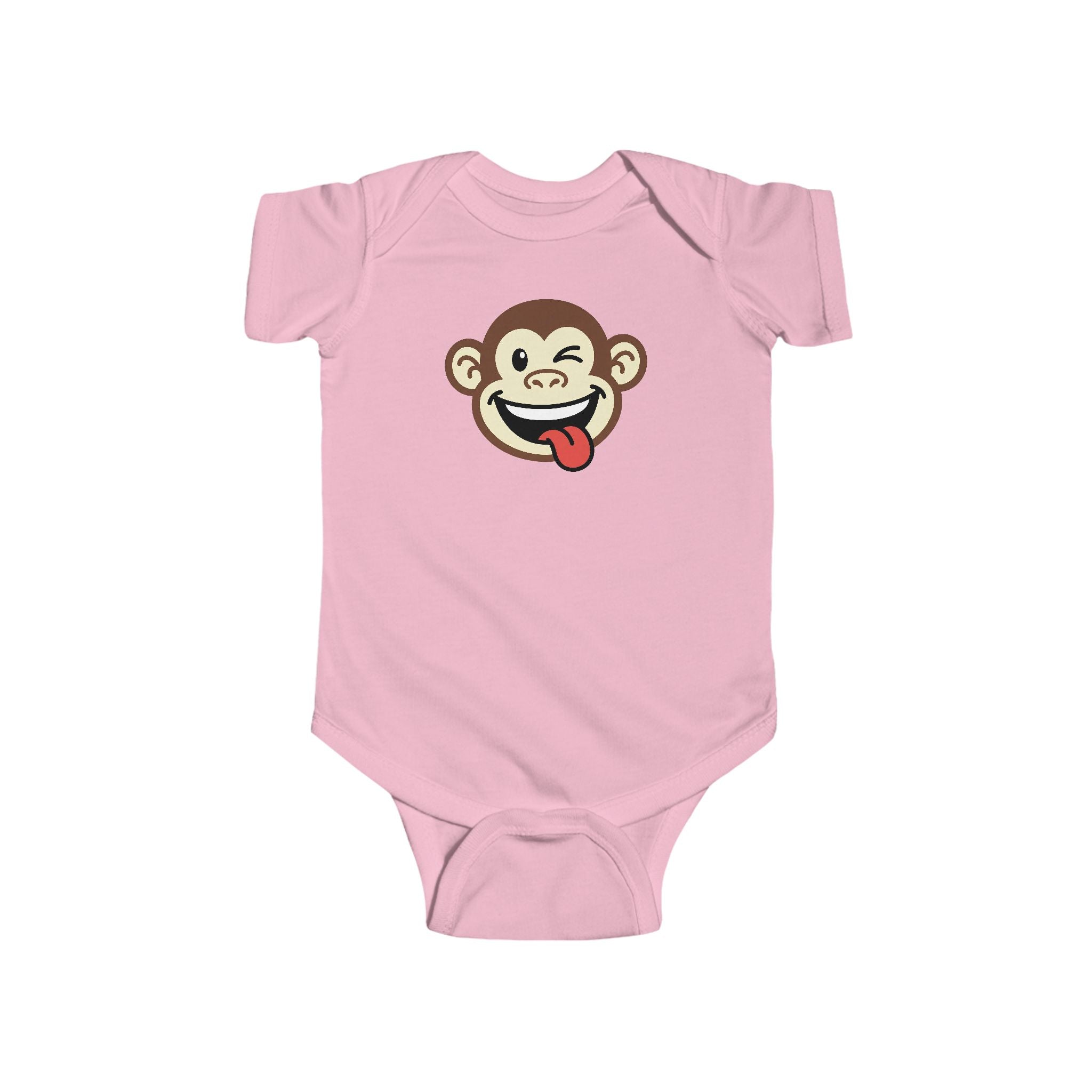 Cheeky Monkey Infant Bodysuit – Cute Tongue-Out Monkey Baby Onesie