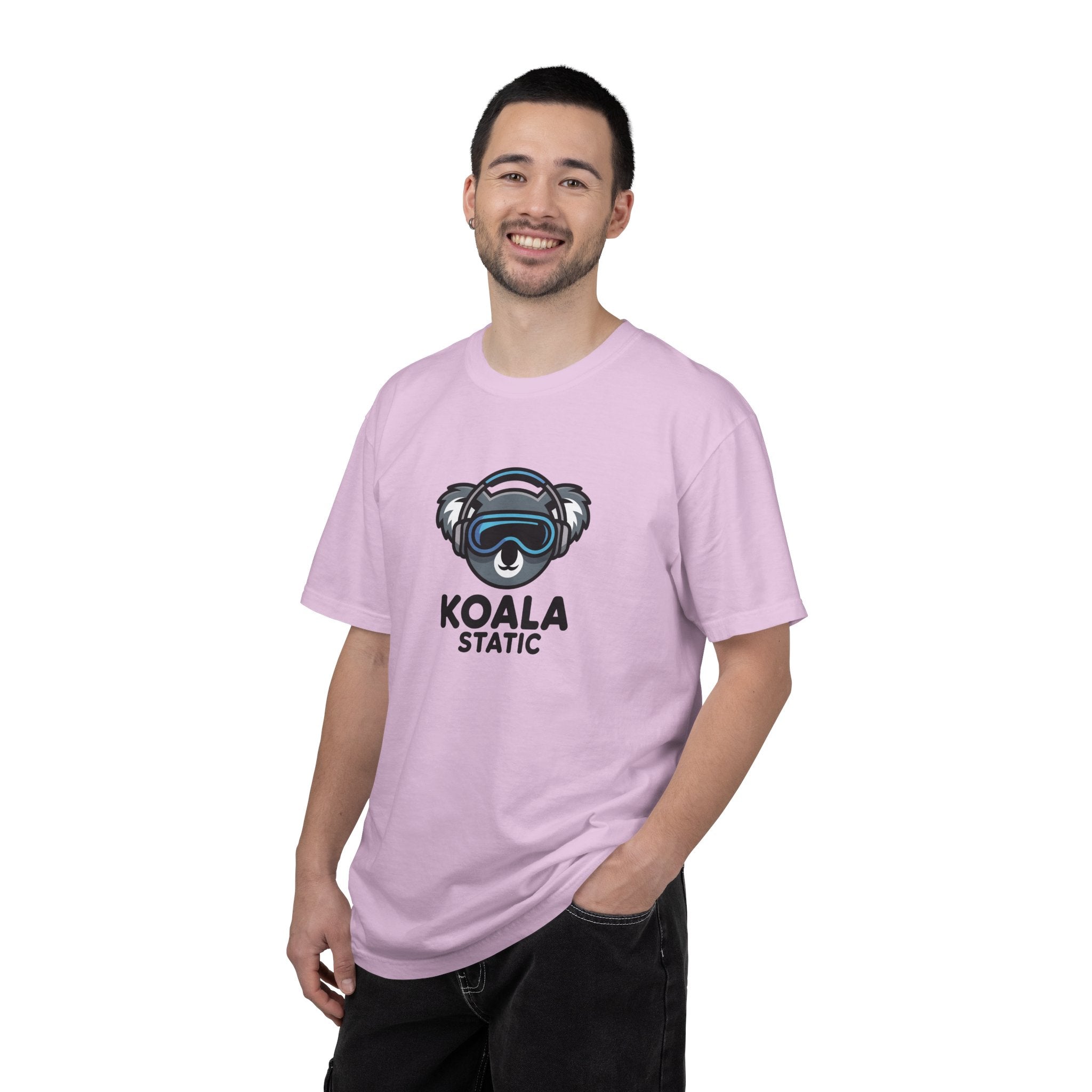 Koala Static Headphones Tee — Retro 90s Chill Graphic T-Shirt - 100% Cotton