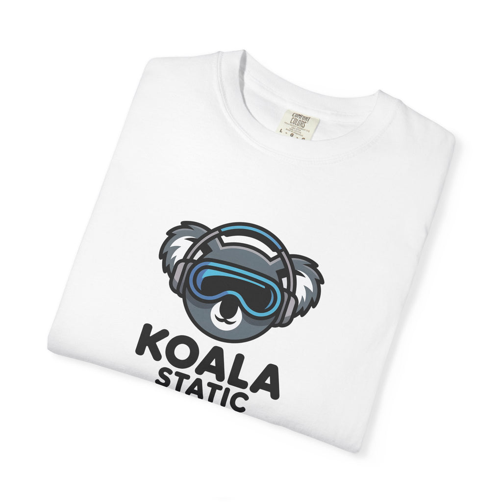 Koala Static Headphones Tee — Retro 90s Chill Graphic T-Shirt - 100% Cotton