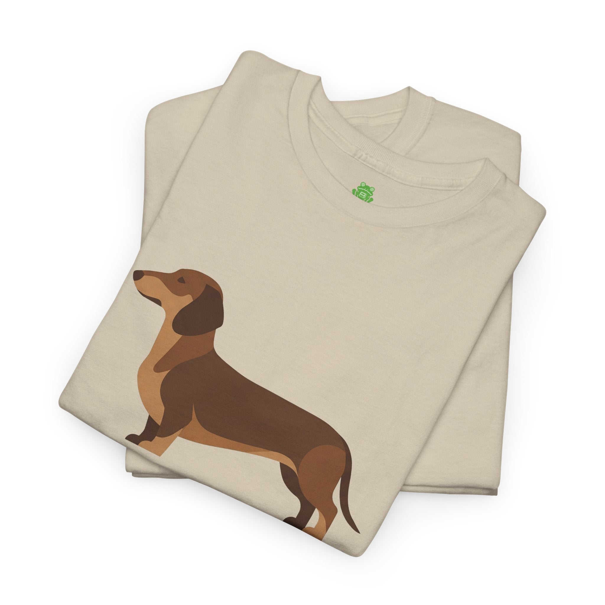 Dachshund Dog T‑Shirt — Cute Brown Sausage Dog Graphic Tee - 100% Cotton