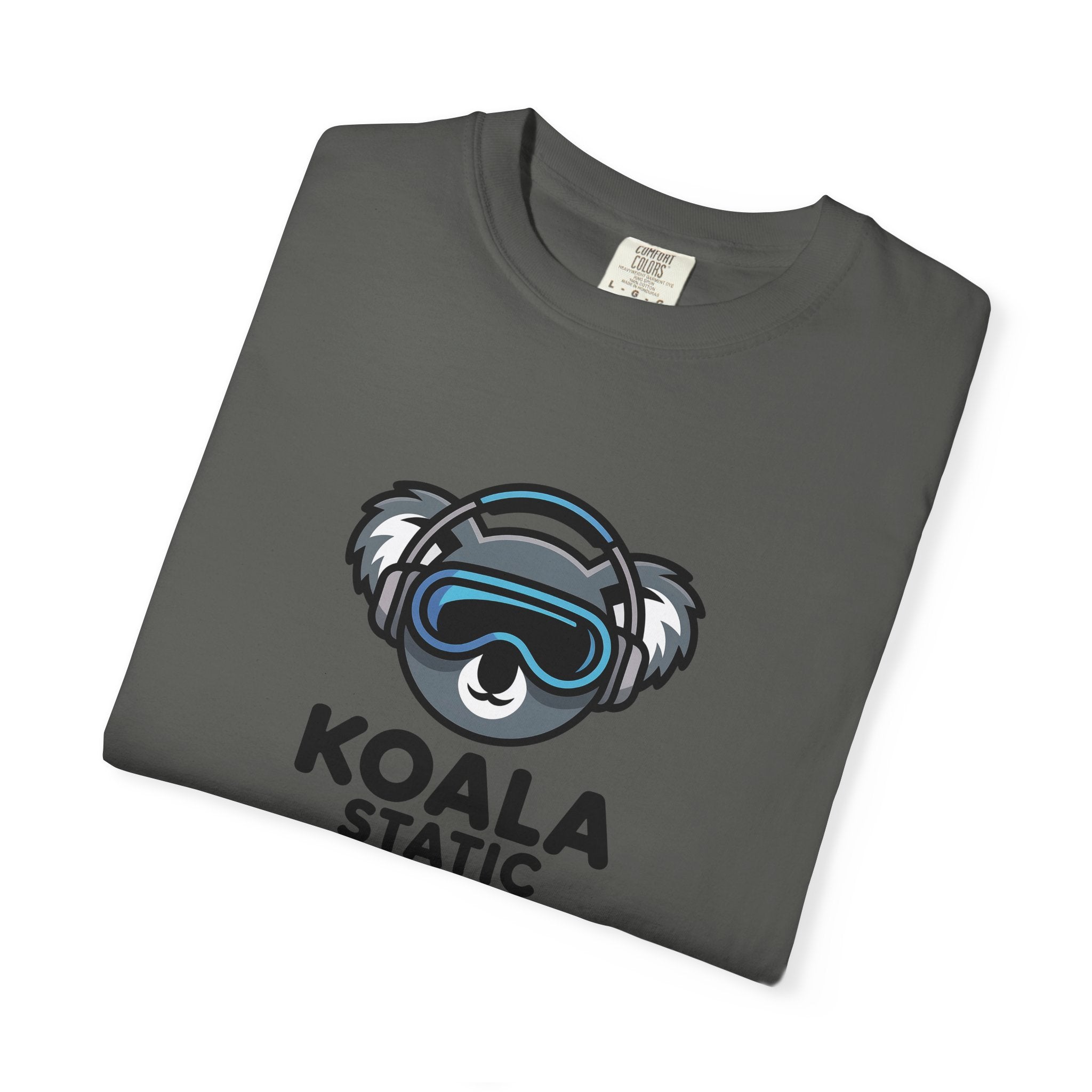 Koala Static Headphones Tee — Retro 90s Chill Graphic T-Shirt - 100% Cotton