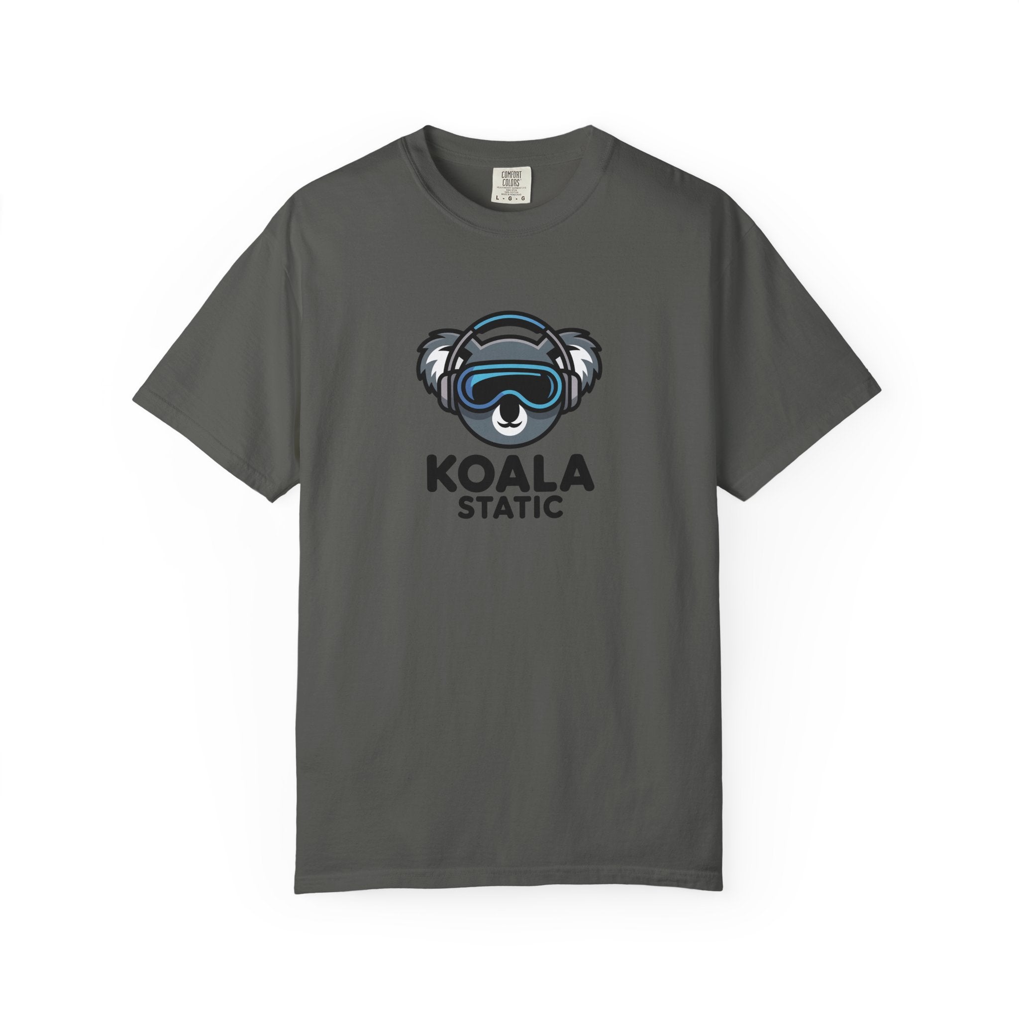 Koala Static Headphones Tee — Retro 90s Chill Graphic T-Shirt - 100% Cotton