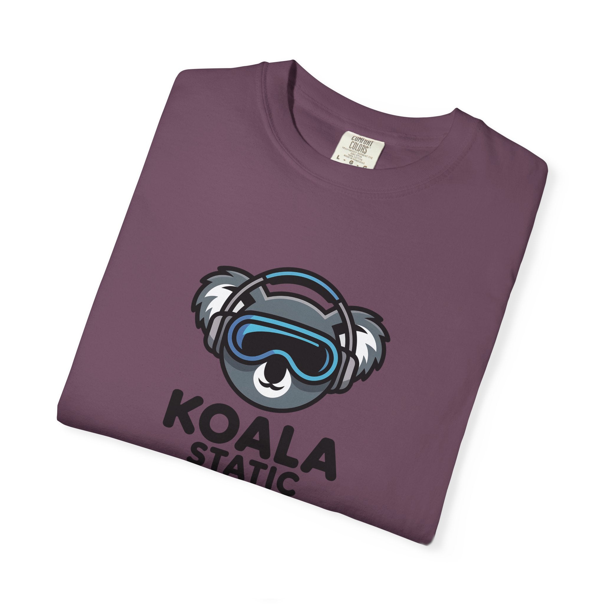 Koala Static Headphones Tee — Retro 90s Chill Graphic T-Shirt - 100% Cotton
