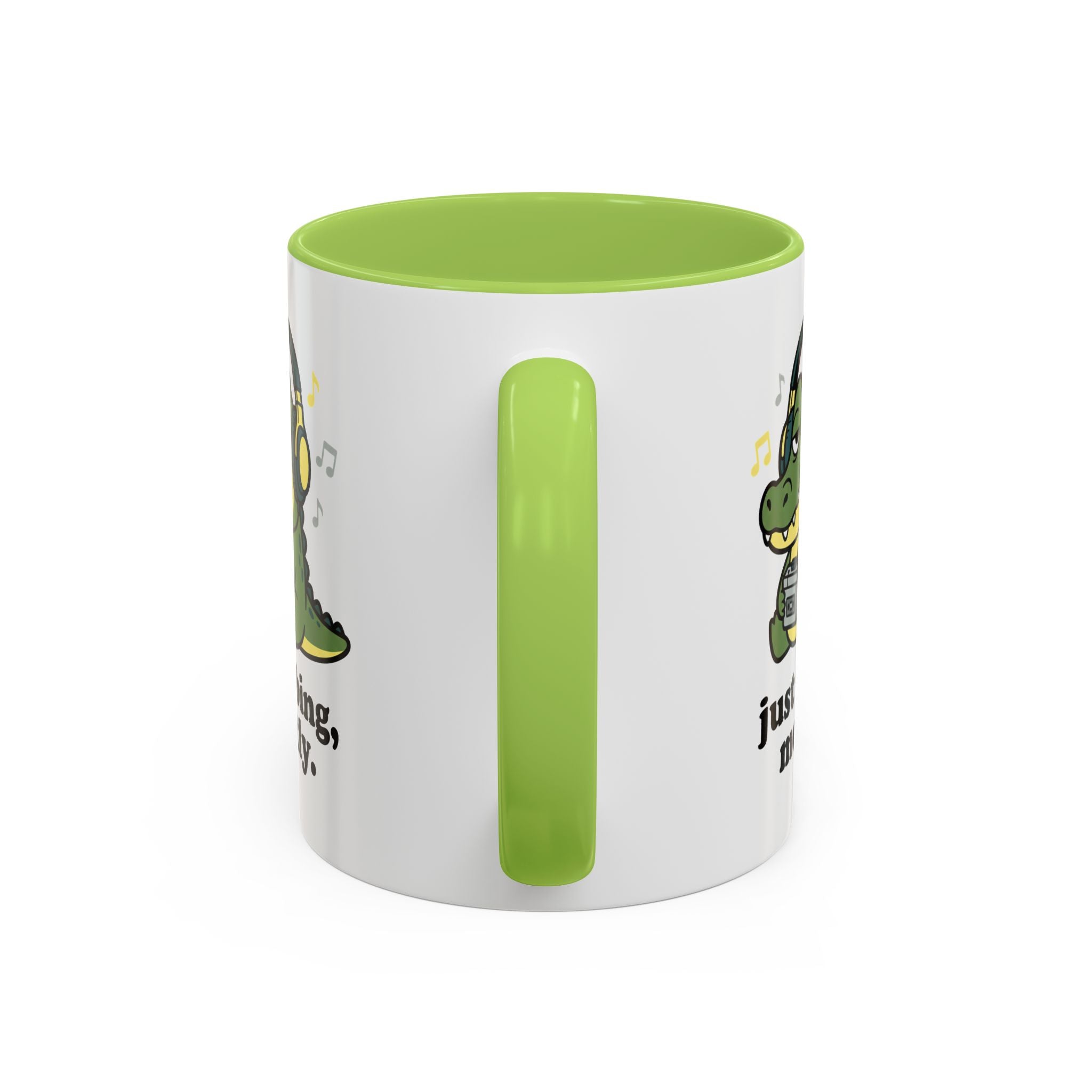 Just Vibing Mostly Mug - Cute Alligator Coffee Cup (11/15oz)