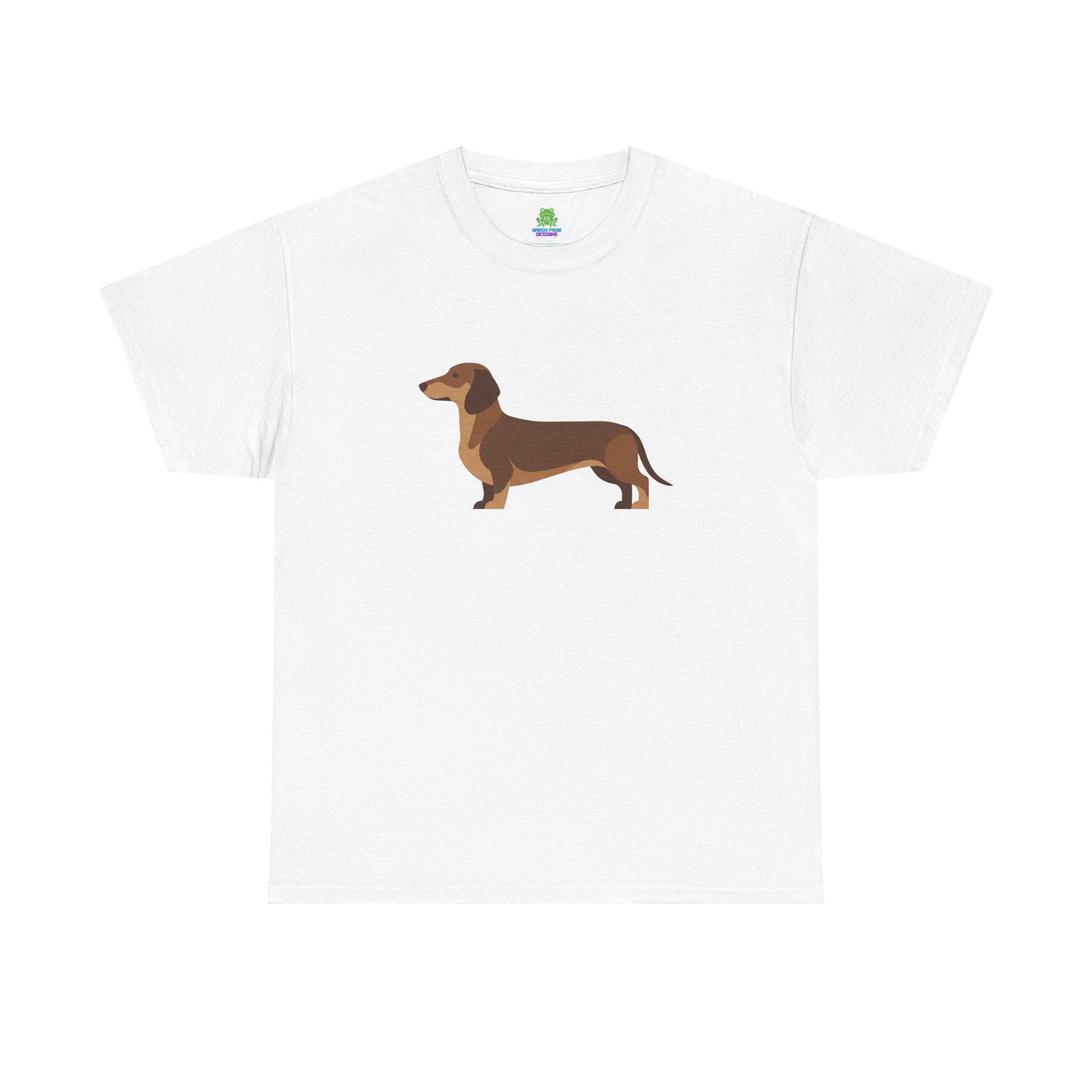Dachshund Dog T‑Shirt — Cute Brown Sausage Dog Graphic Tee - 100% Cotton