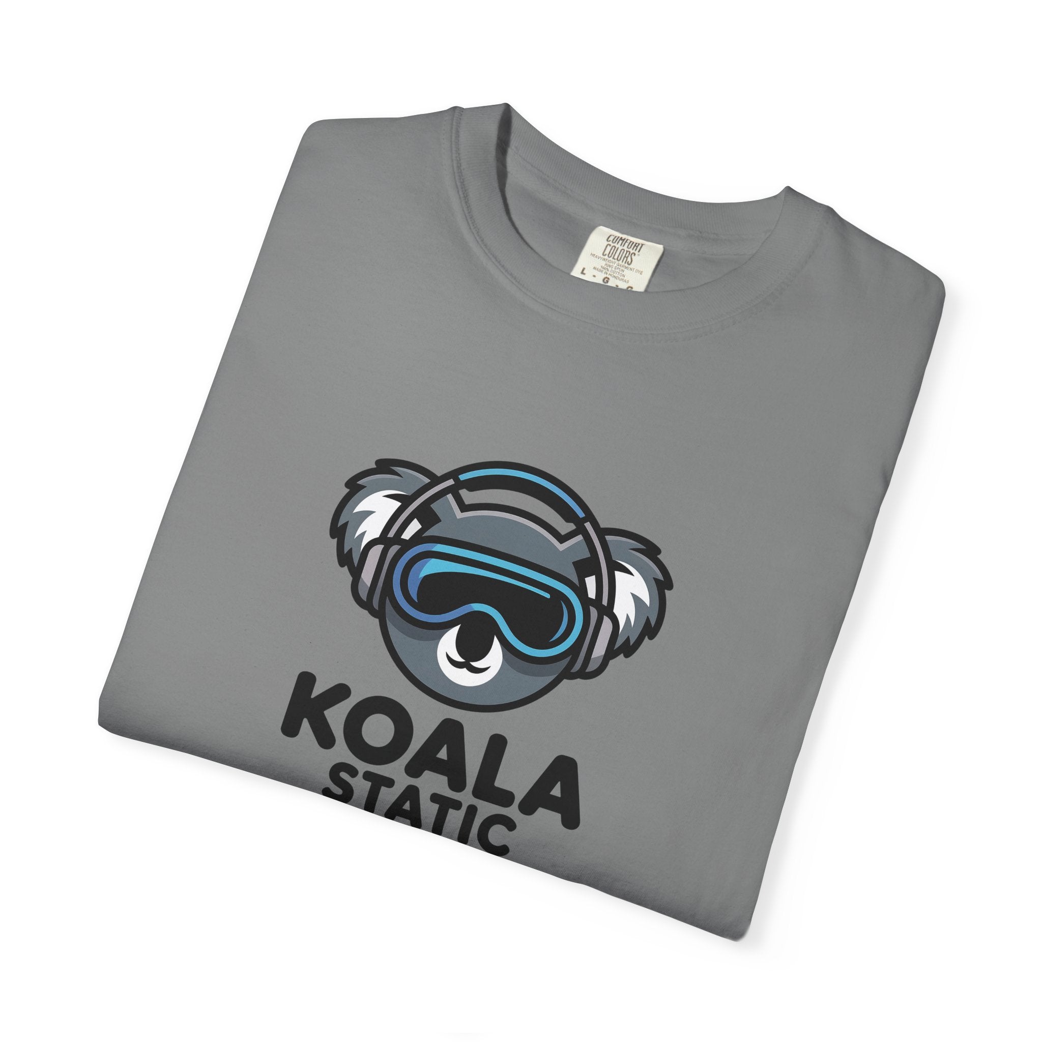 Koala Static Headphones Tee — Retro 90s Chill Graphic T-Shirt - 100% Cotton