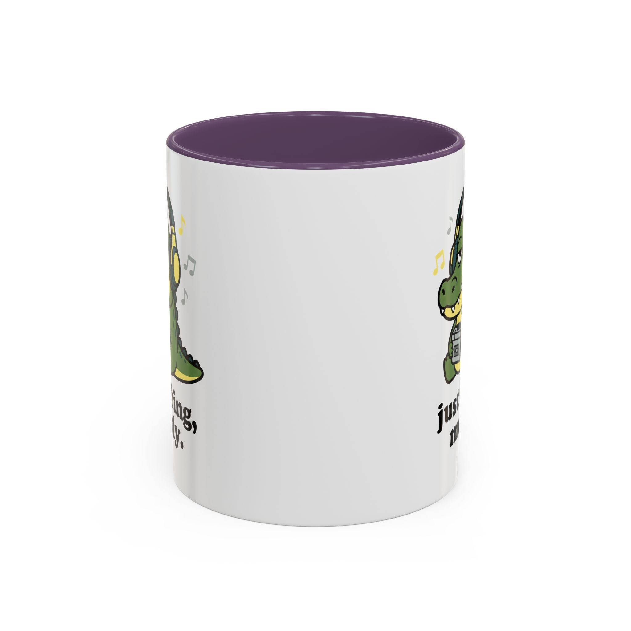 Just Vibing Mostly Mug - Cute Alligator Coffee Cup (11/15oz)