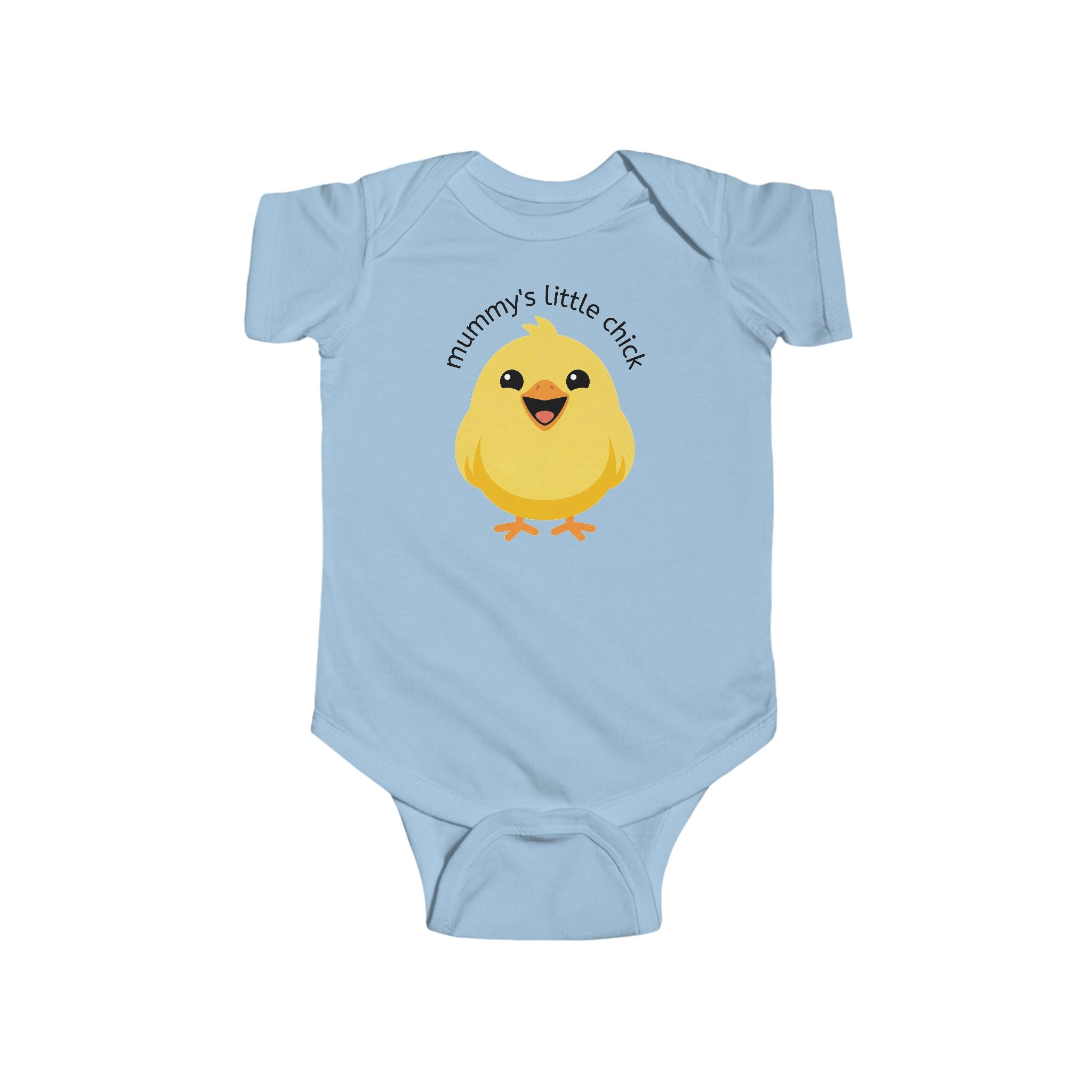 Infant Bodysuit - "Mummy's Little Chick" Cute Yellow Chick Baby Onesie - 100% Cotton