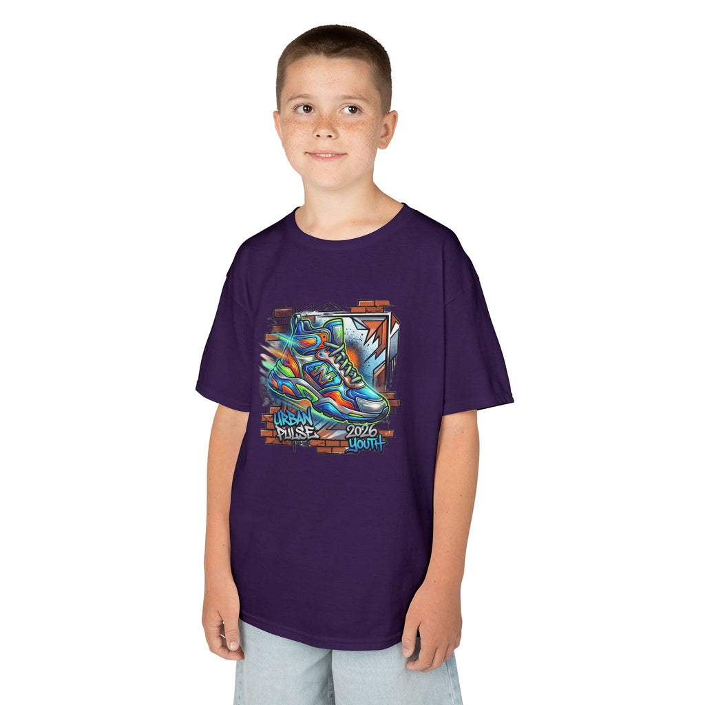Kids Urban Trainer Tee — Graffiti Street Sneaker Design - 100% Cotton