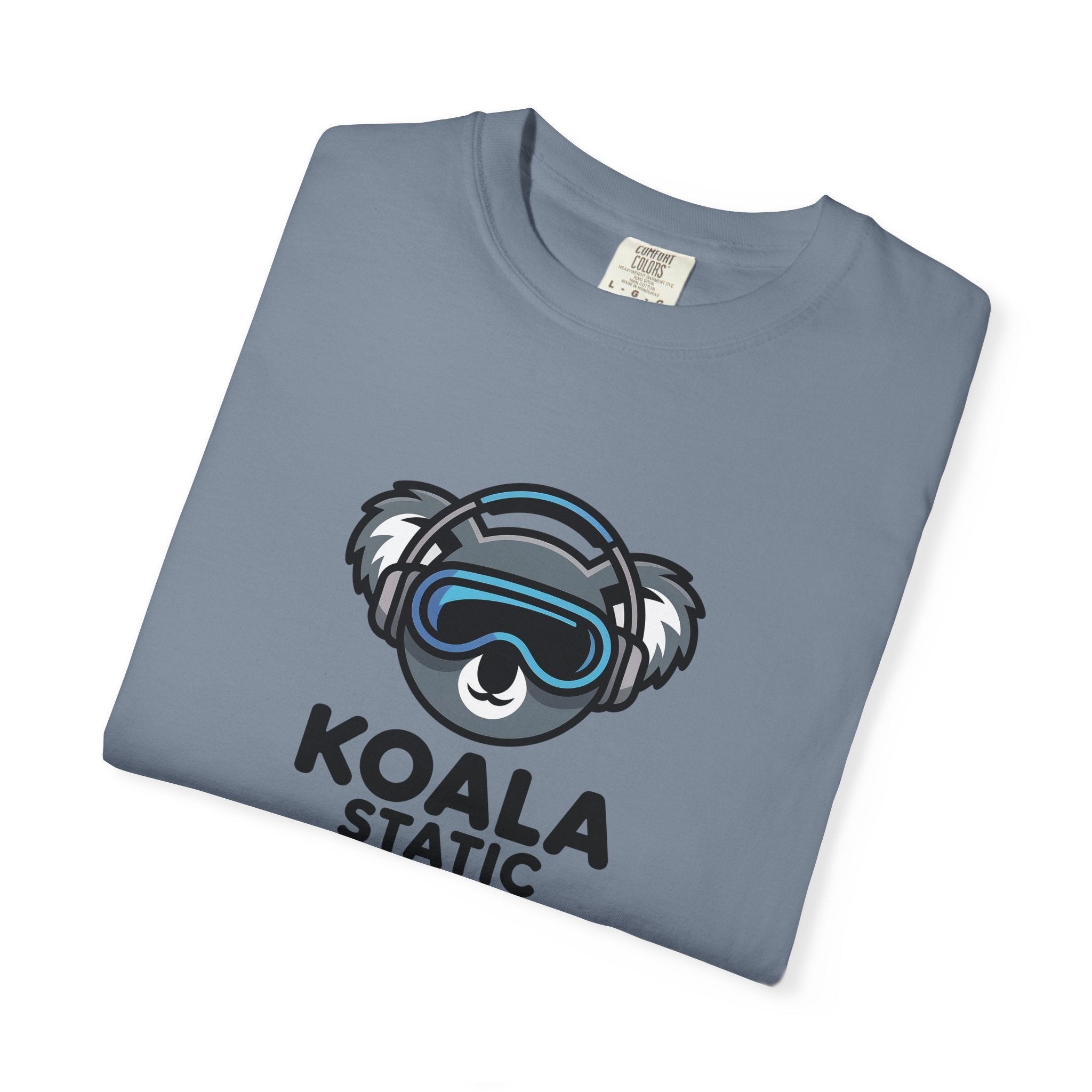 Koala Static Headphones Tee — Retro 90s Chill Graphic T-Shirt - 100% Cotton