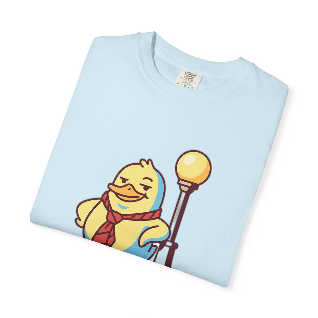 Duck Off T-Shirt — Kawaii Cheeky Duck in Red Tie - 100% Cotton