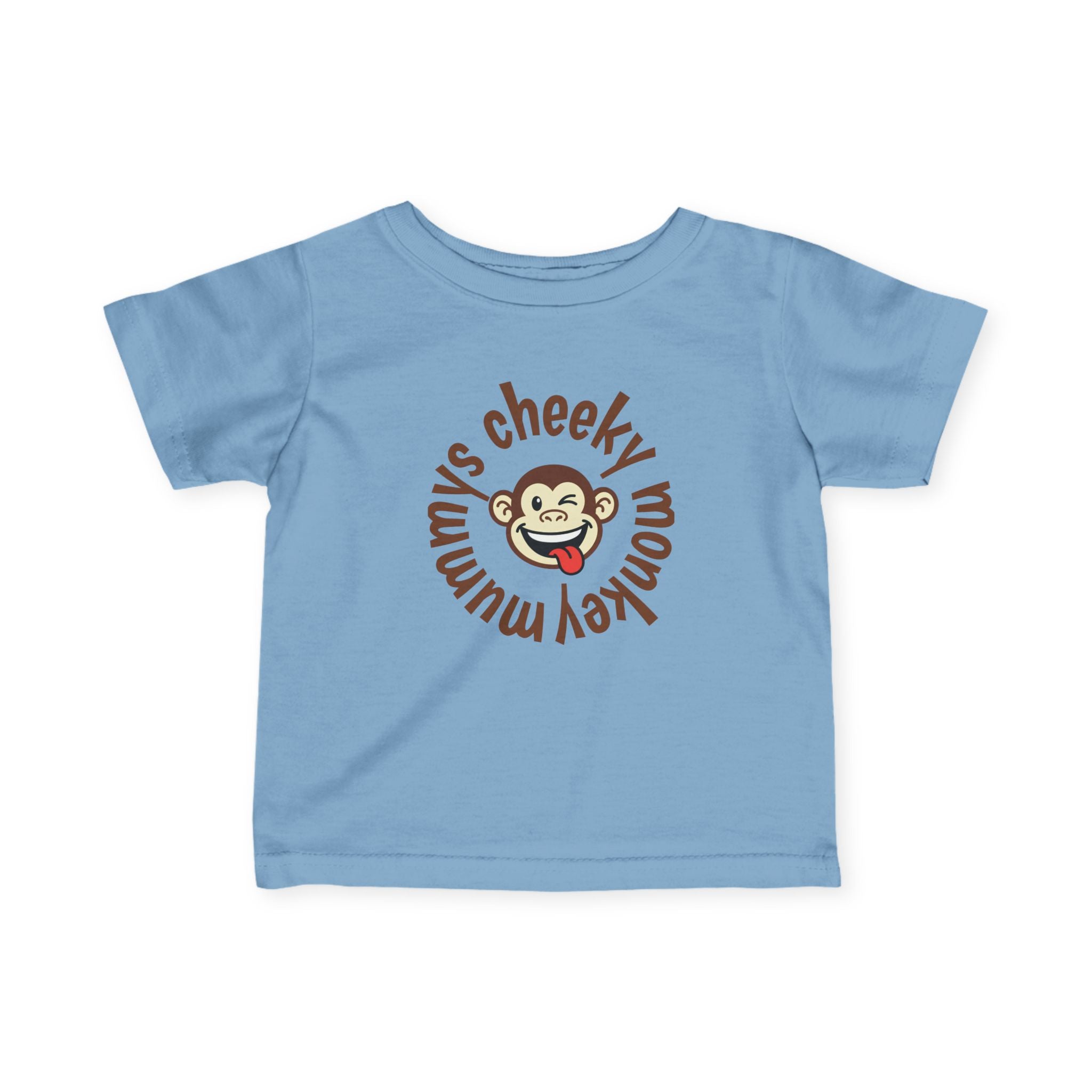 Cute Infant Tshirt - mummys cheeky monkey - Graphic Baby Tee Shirt - 100% Cotton