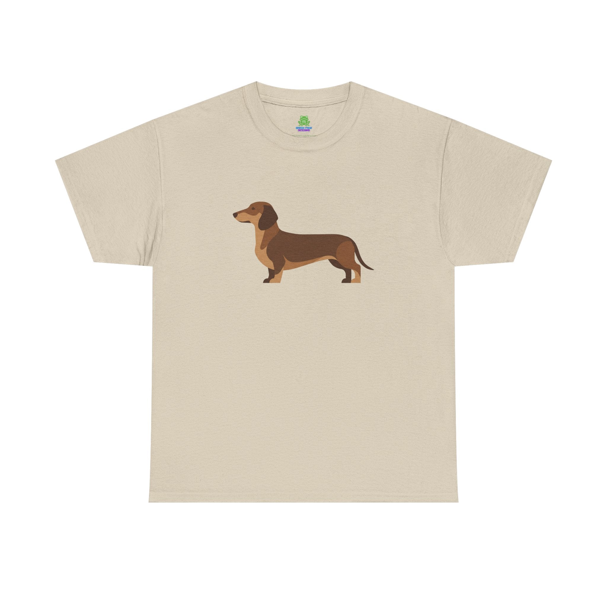 Dachshund Dog T‑Shirt — Cute Brown Sausage Dog Graphic Tee - 100% Cotton