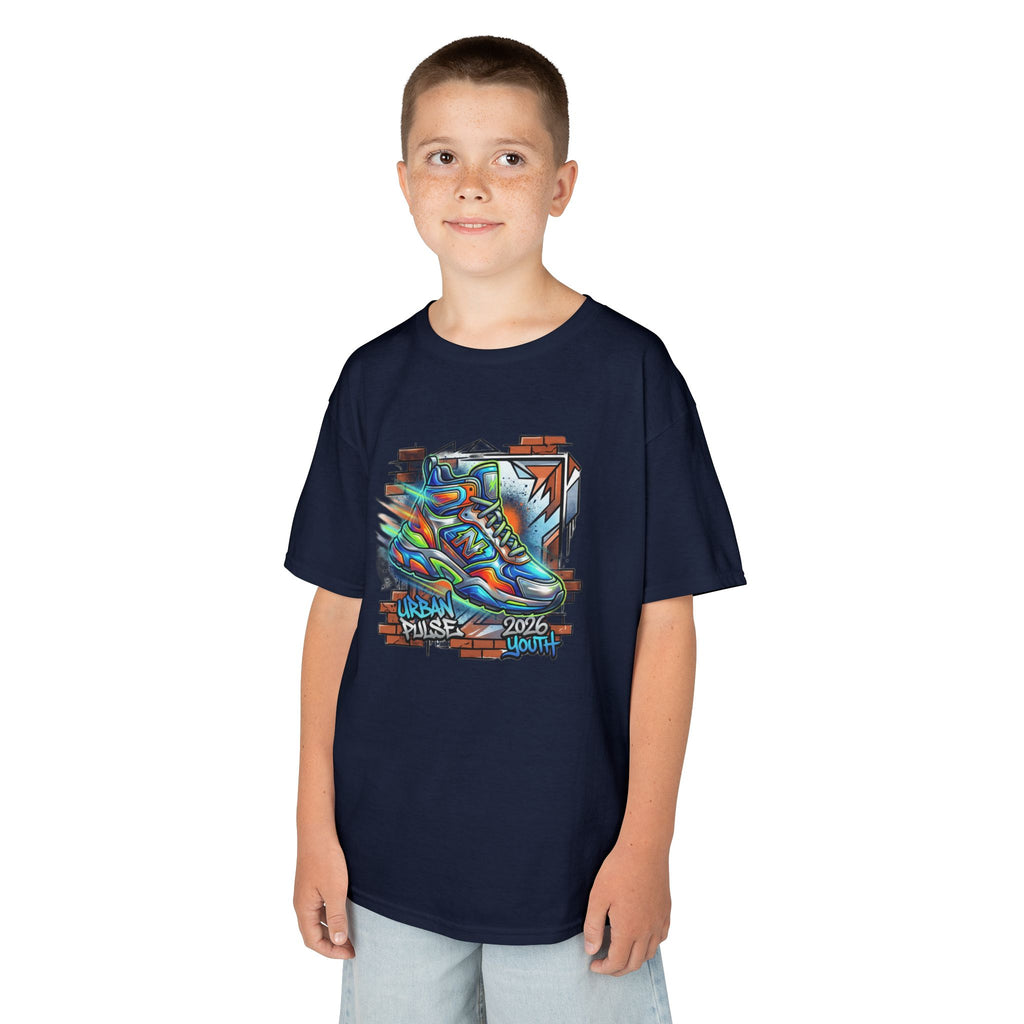 Kids Urban Trainer Tee — Graffiti Street Sneaker Design - 100% Cotton